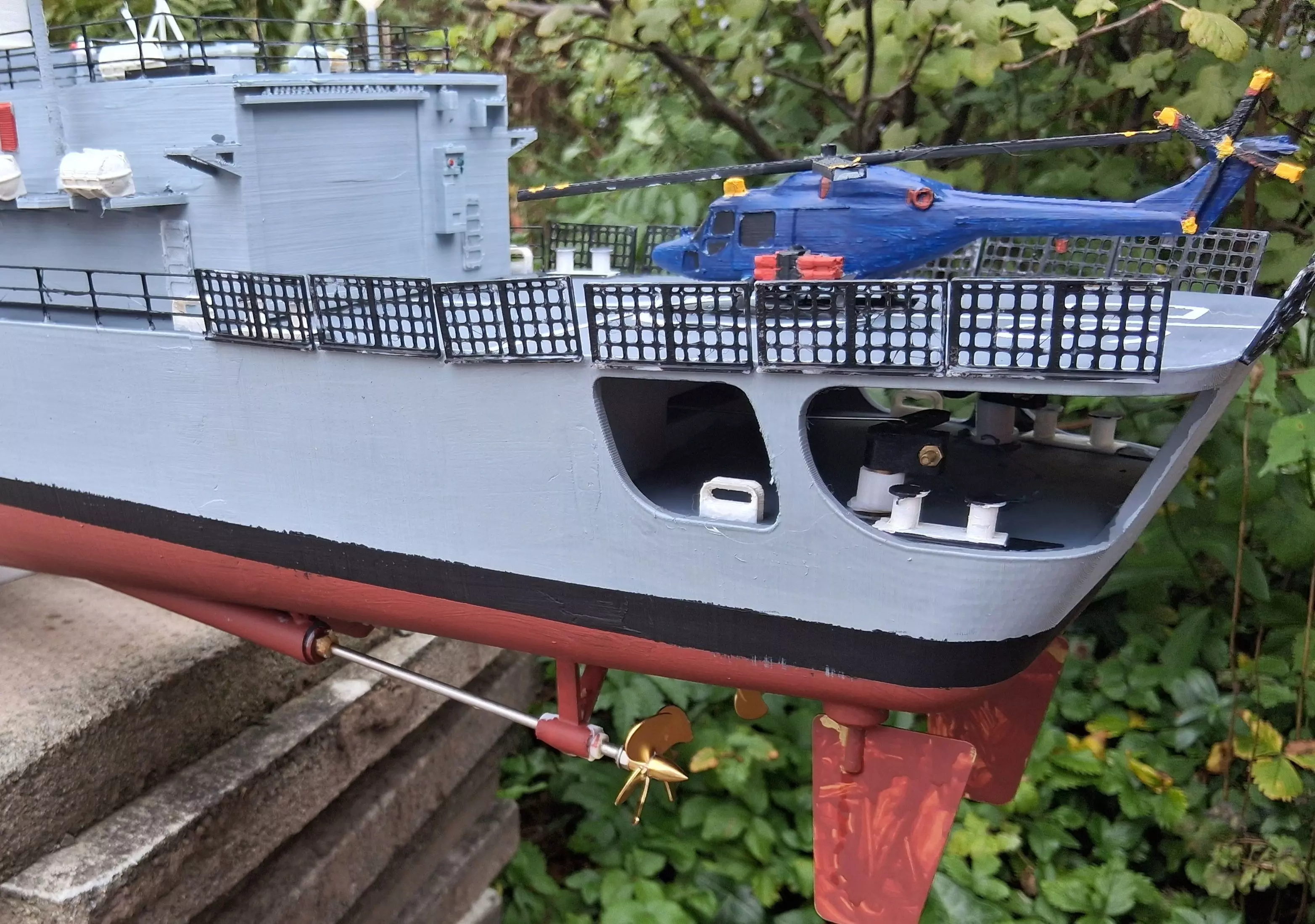 HMS Sheffield Type 42 destroyer radio controlled model 3D print model_12