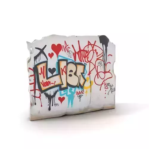 Urban Graffiti Wall model pack
