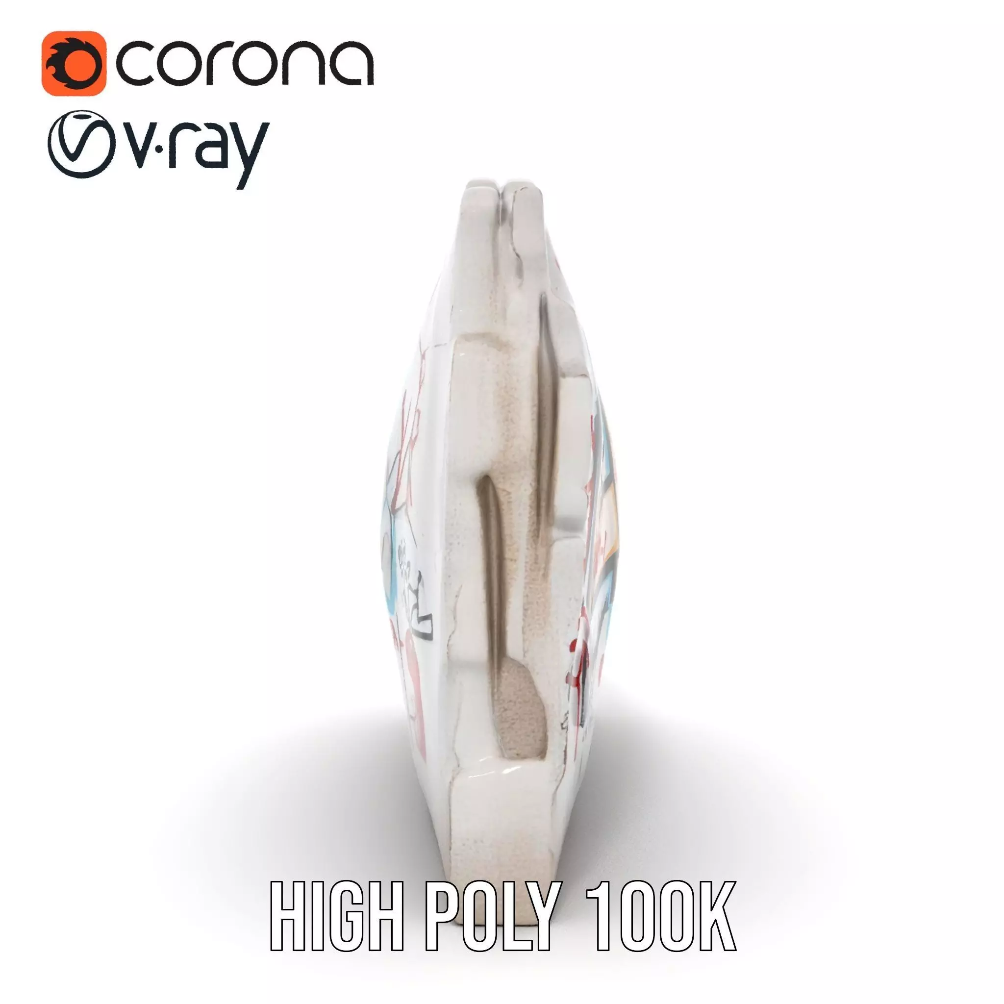 Urban Graffiti Wall model pack Low-poly 3D model_29