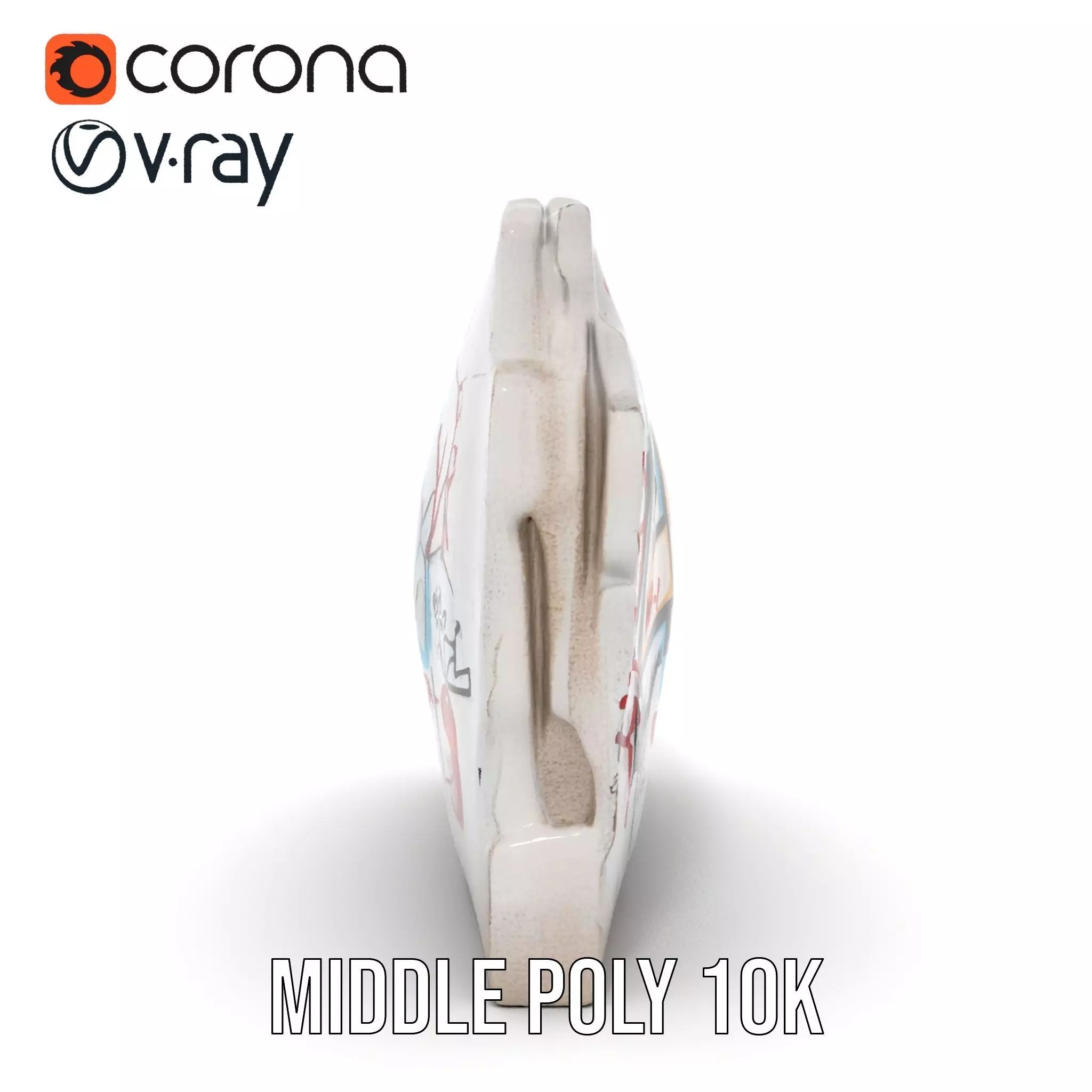 Urban Graffiti Wall model pack Low-poly 3D model_20