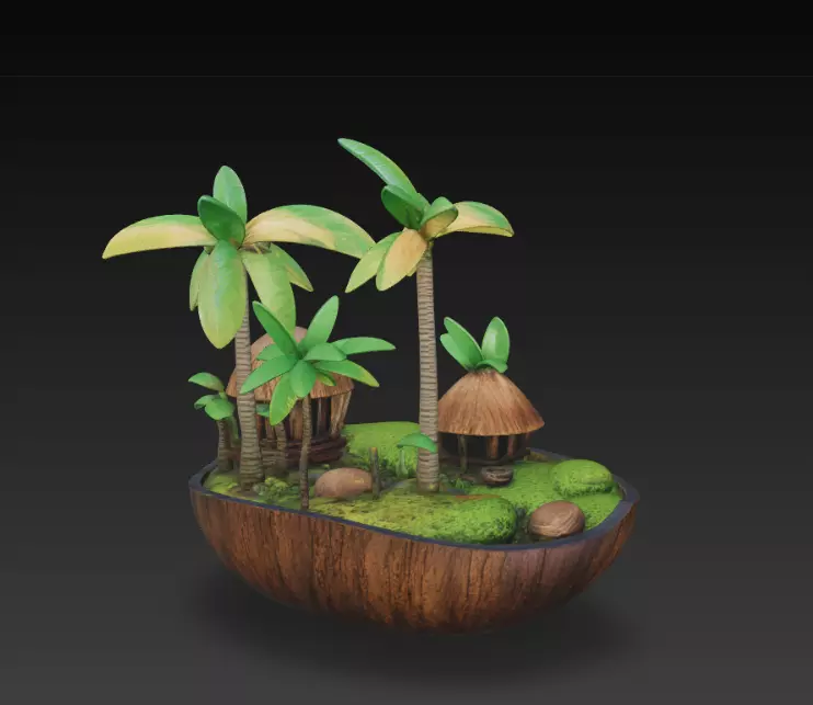 Coconut House 3D print model_3