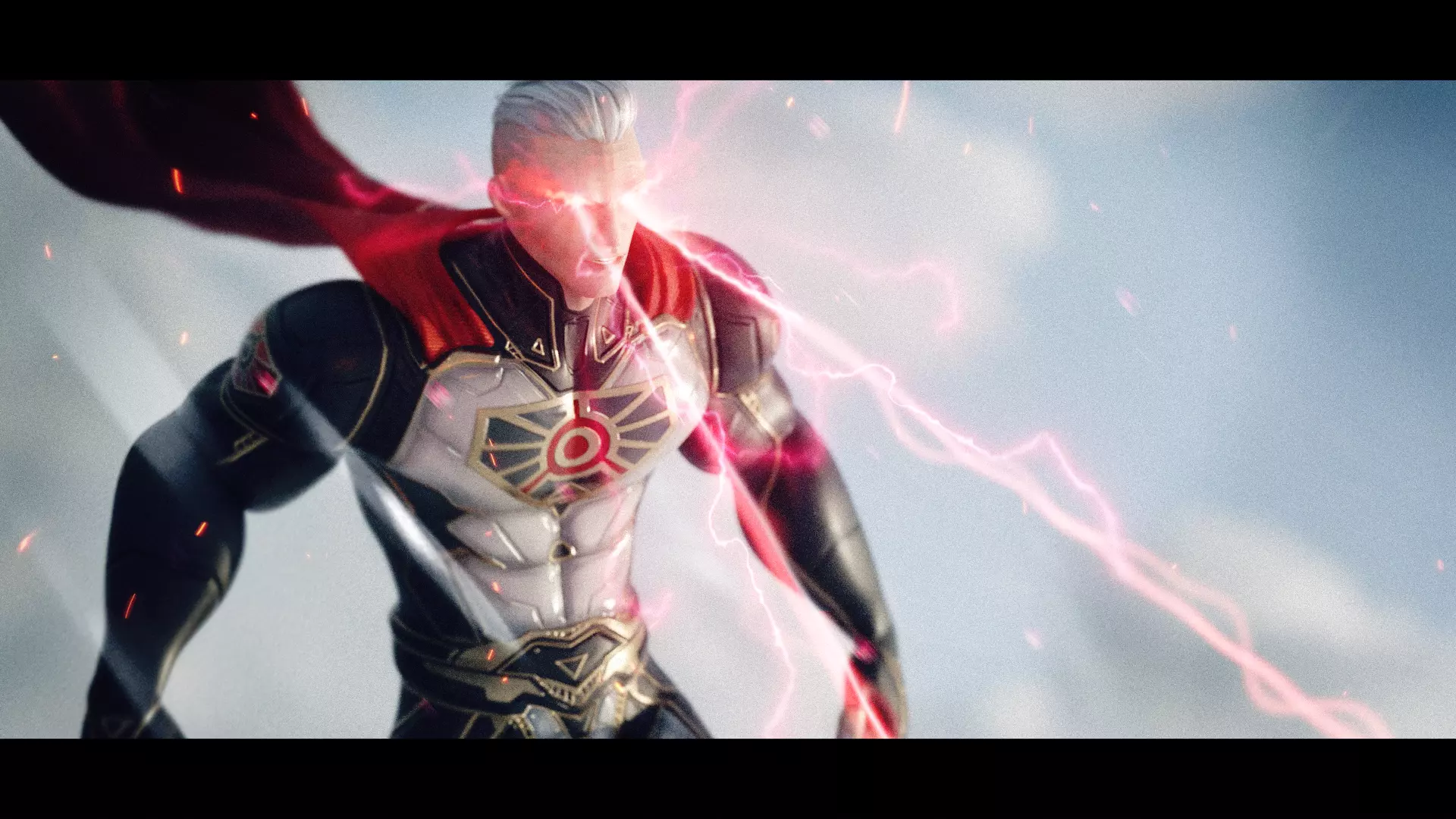 Male Superhero Game Character - Ironsun Low-poly 3D model_2