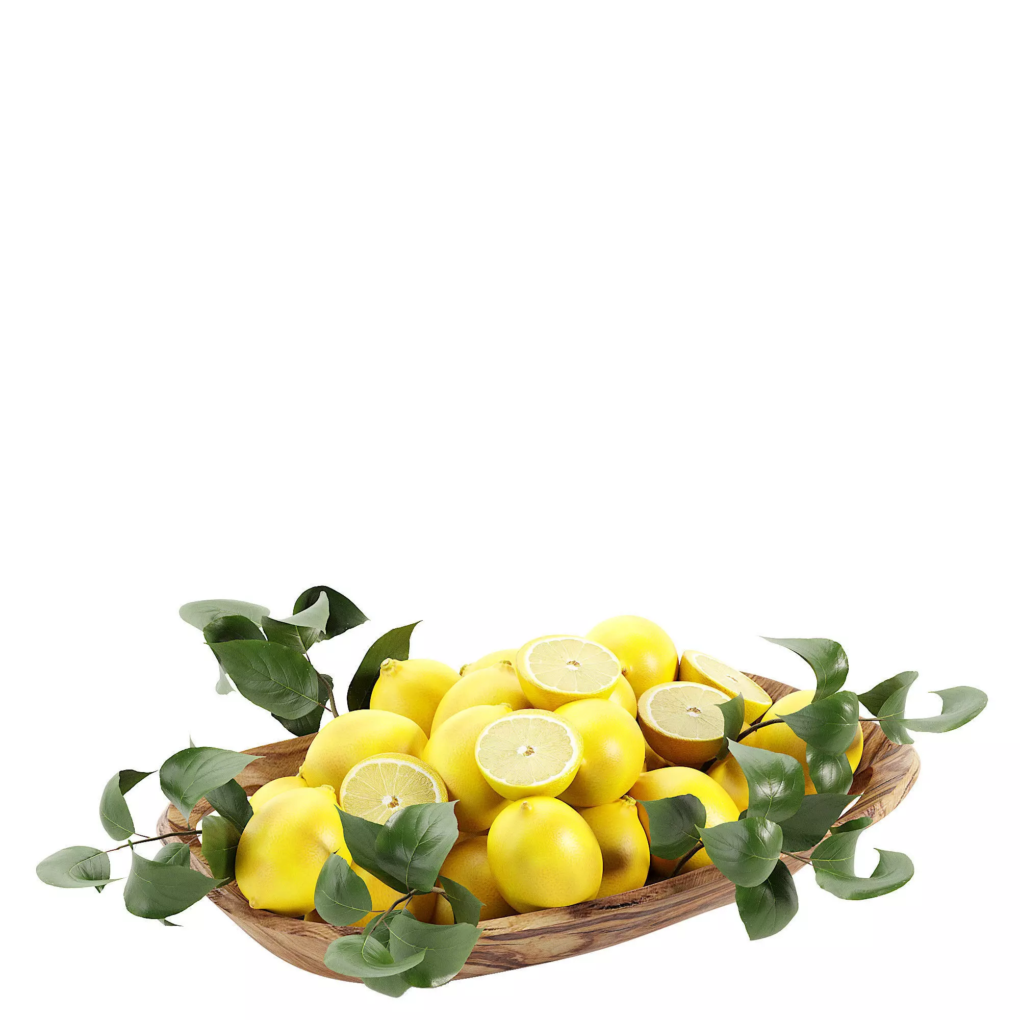 Bowl with fruite 3D model_5