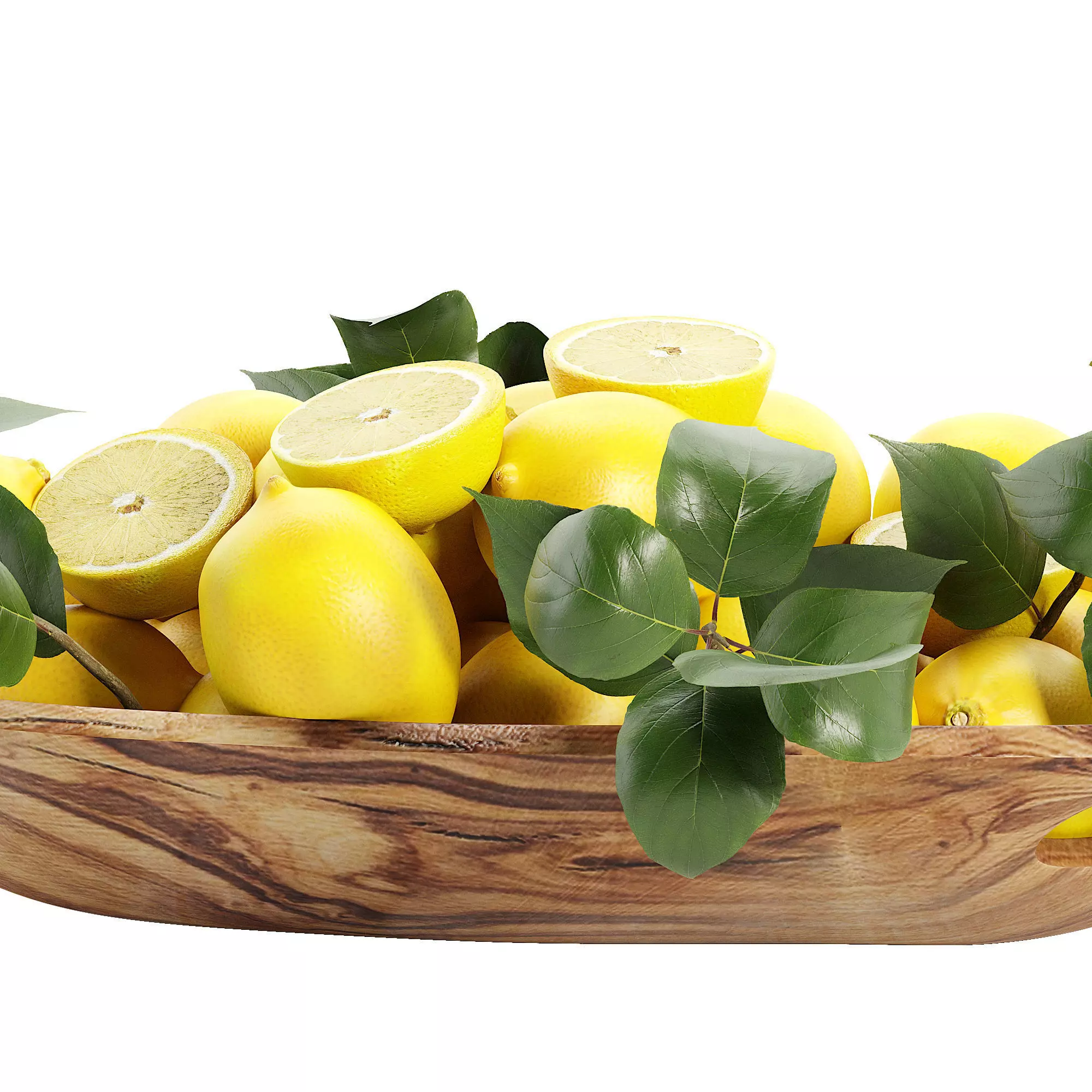 Bowl with fruite 3D model_3