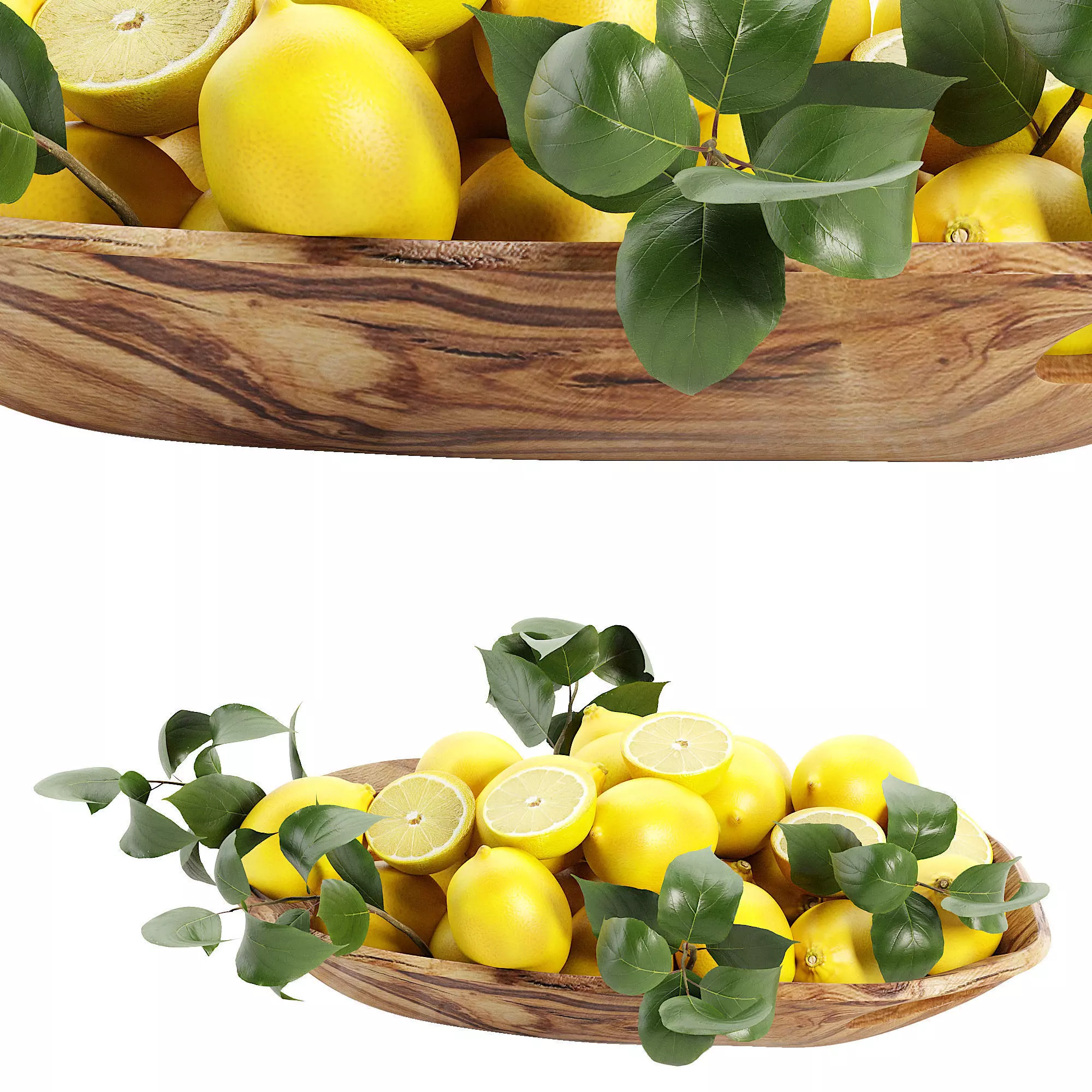 Bowl with fruite 3D model_1