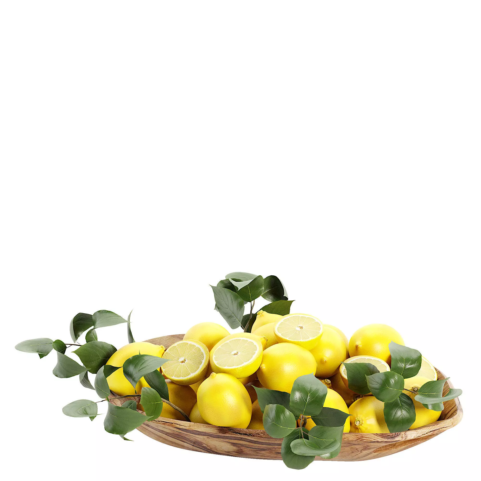 Bowl with fruite 3D model_6