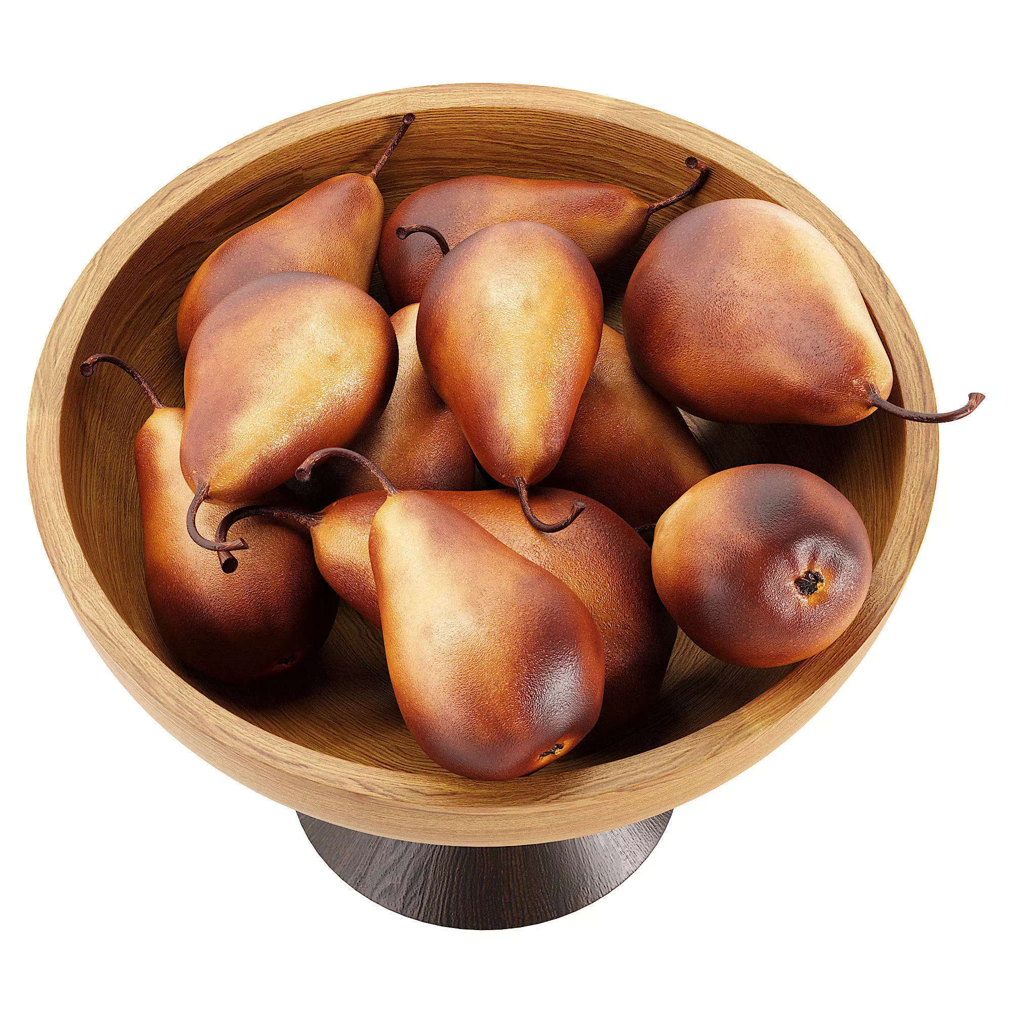 Brown Pear 3D model_2