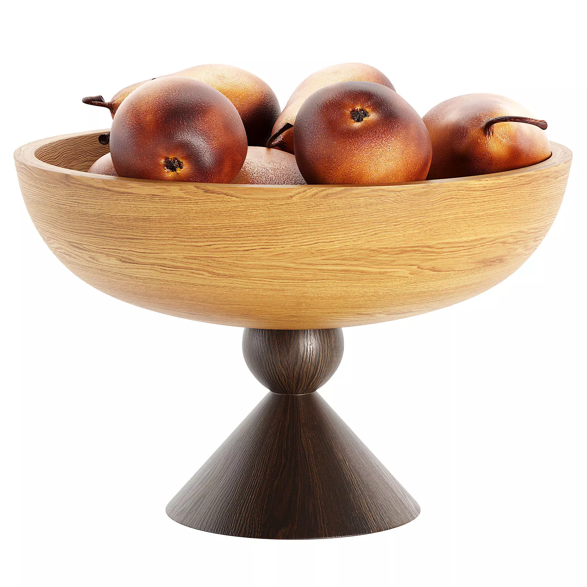 Brown Pear 3D model_3