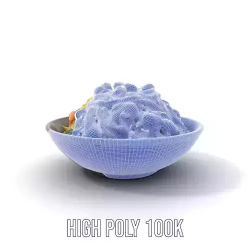 Authentic Spaghetti Dish model pack Low-poly 3D model 4
