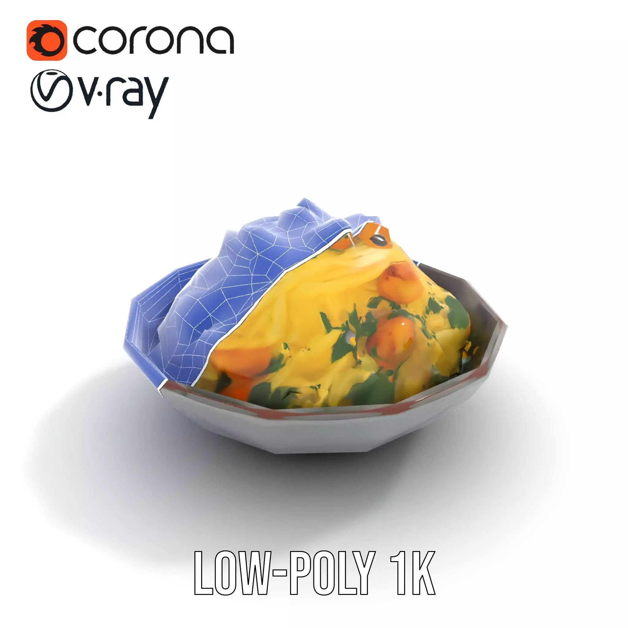 Authentic Spaghetti Dish model pack Low-poly 3D model_28