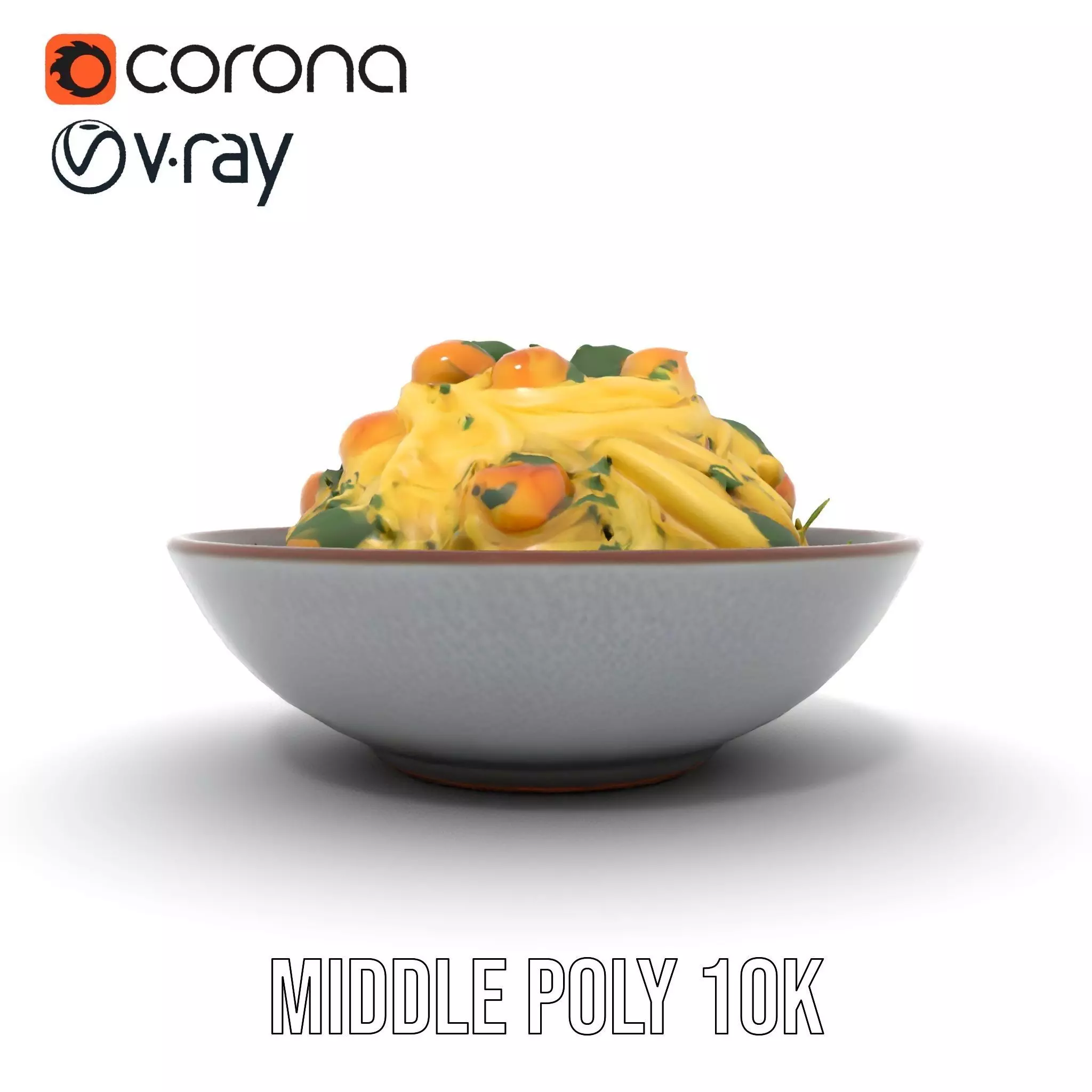 Authentic Spaghetti Dish model pack Low-poly 3D model_16