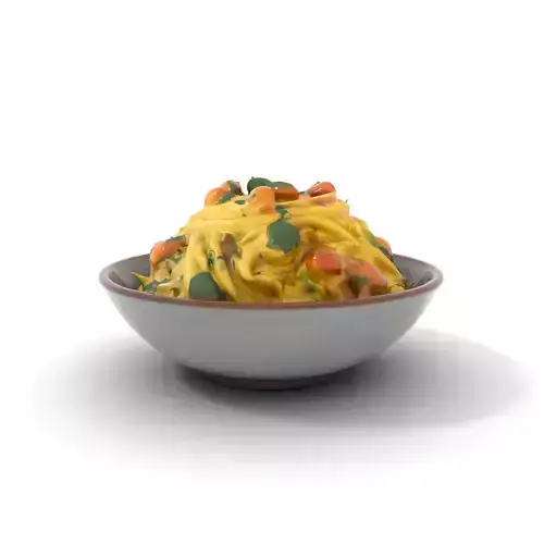 Authentic Spaghetti Dish model pack Low-poly 3D model