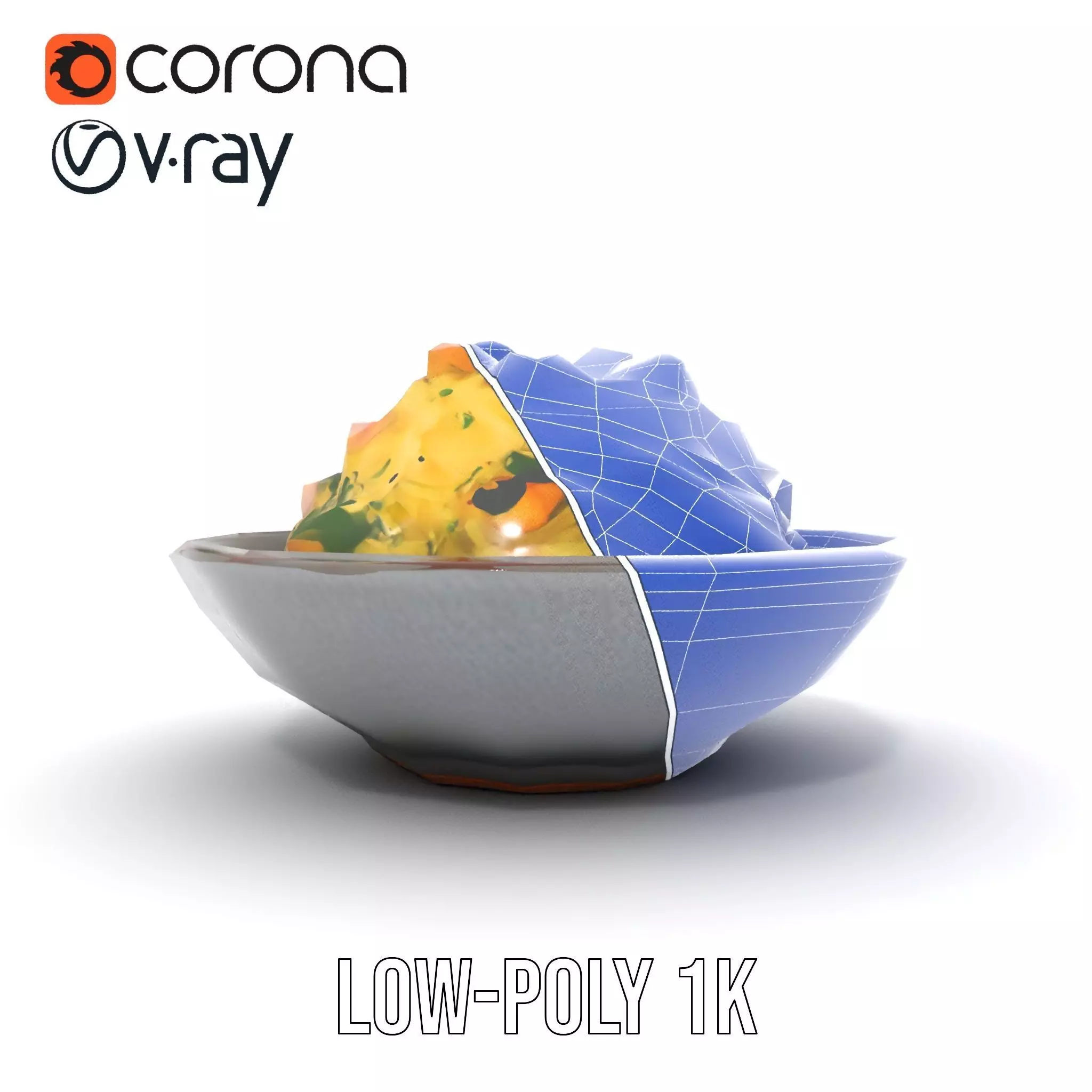 Authentic Spaghetti Dish model pack Low-poly 3D model_23