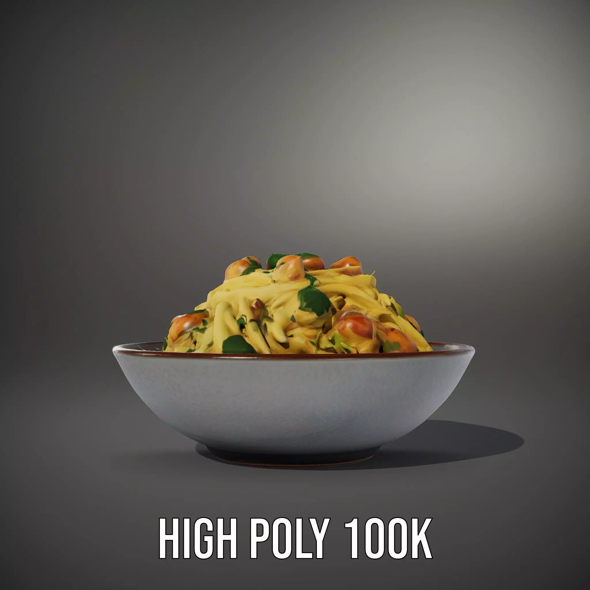 Authentic Spaghetti Dish model pack Low-poly 3D model_9