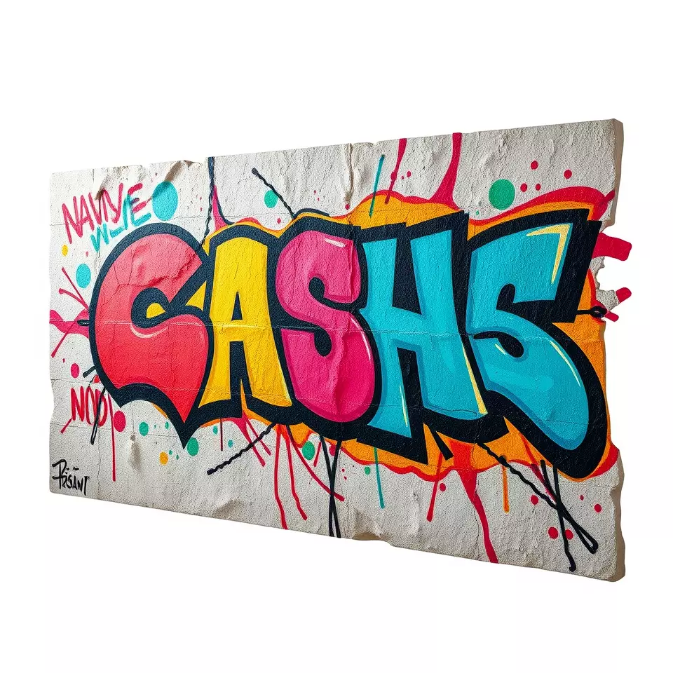 Vibrant Graffiti Wall model pack Low-poly 3D model_3