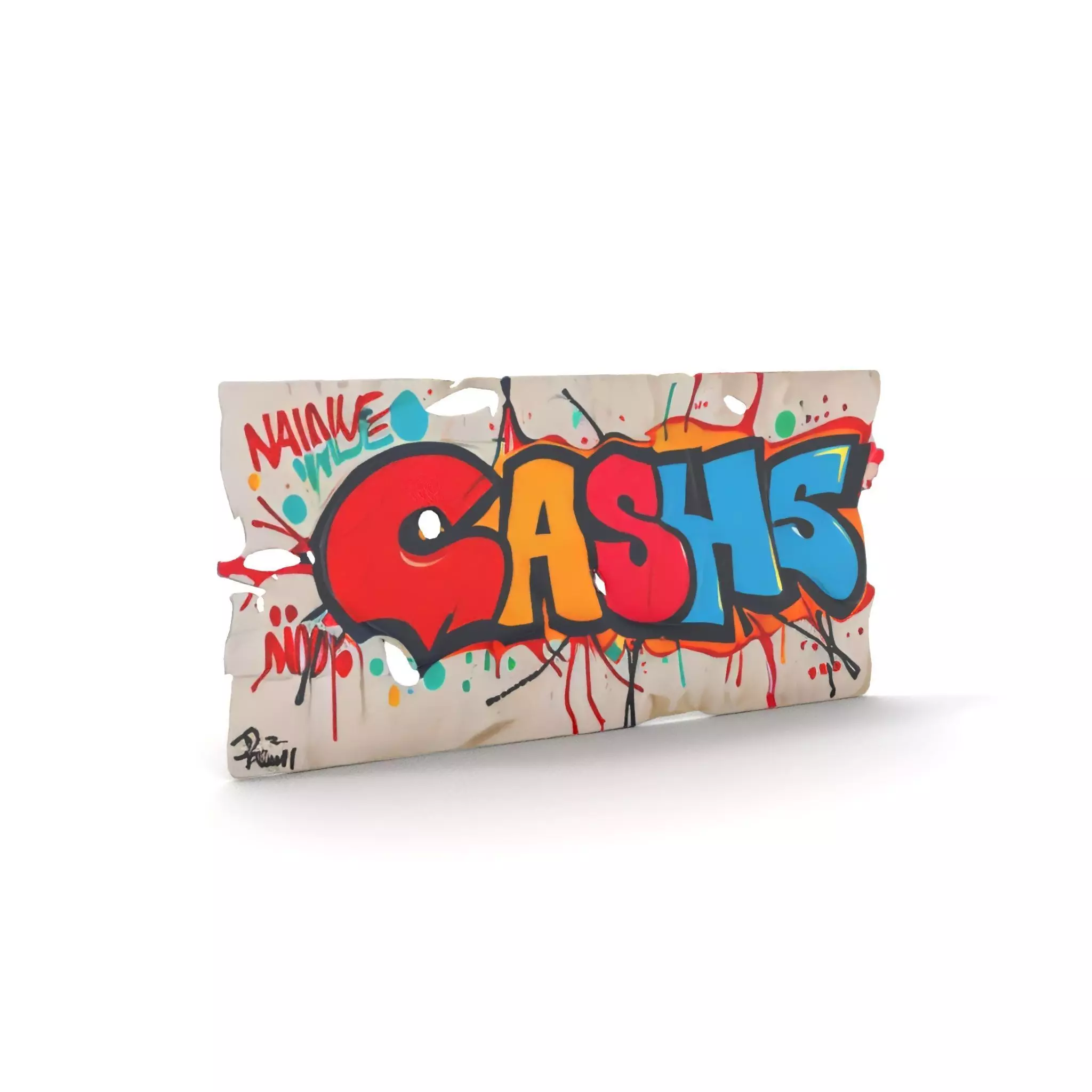 Vibrant Graffiti Wall model pack Low-poly 3D model_7