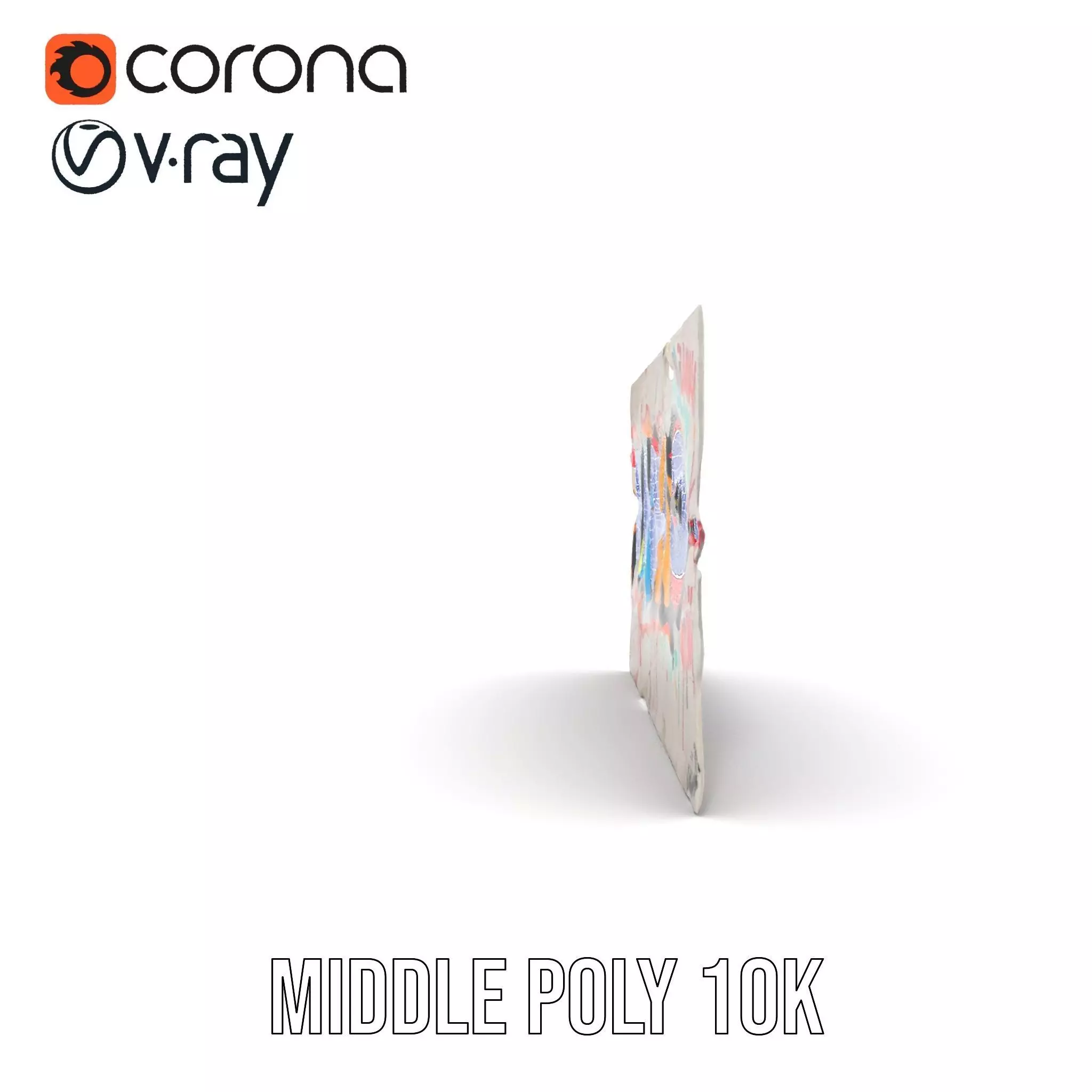 Vibrant Graffiti Wall model pack Low-poly 3D model_28