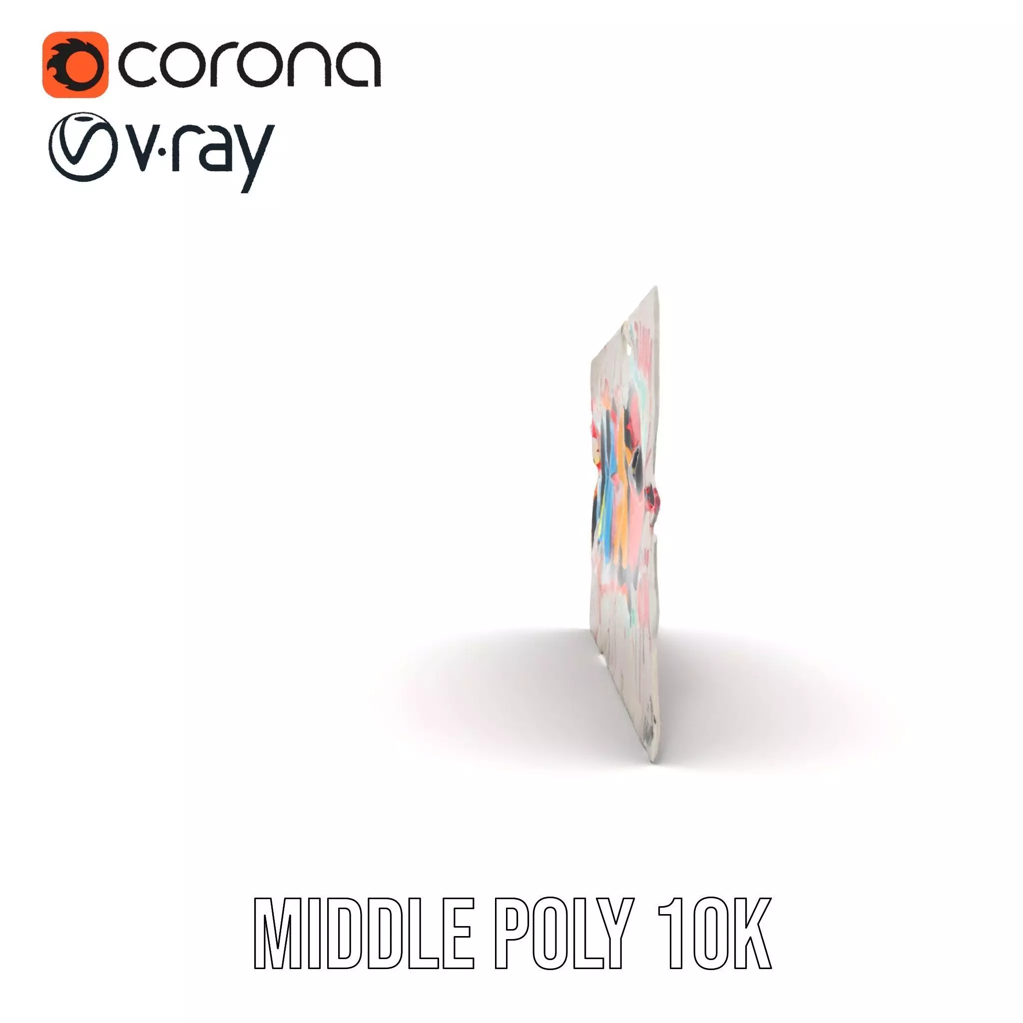 Vibrant Graffiti Wall model pack Low-poly 3D model_16