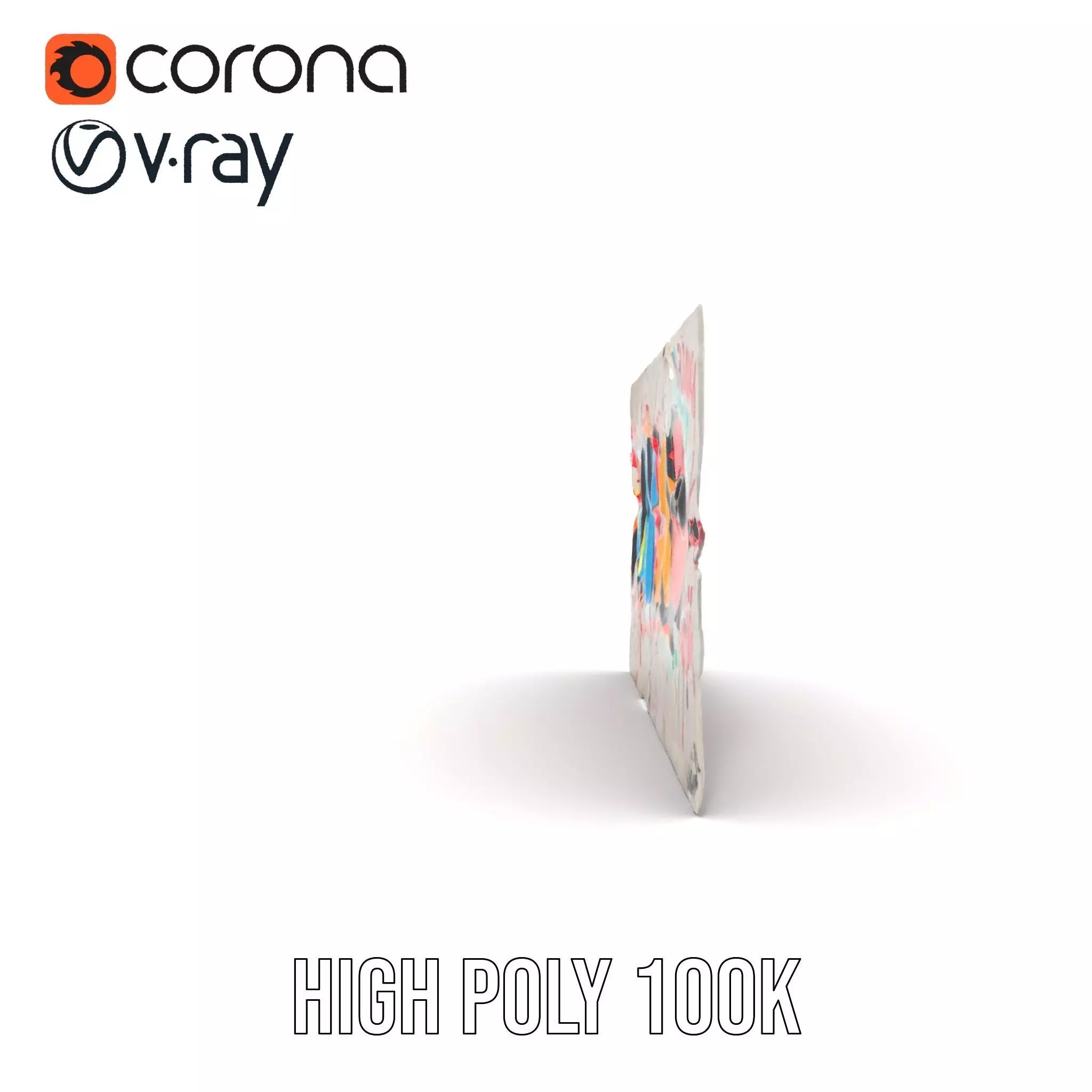 Vibrant Graffiti Wall model pack Low-poly 3D model_33