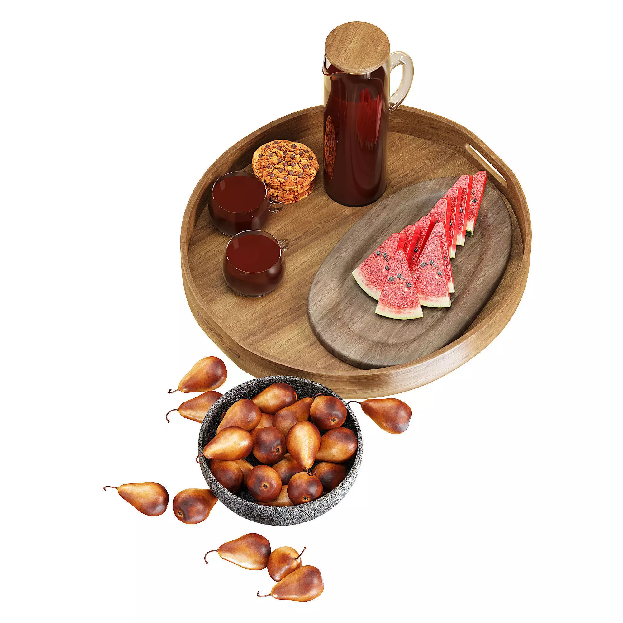 Kitchen set 3D model_1