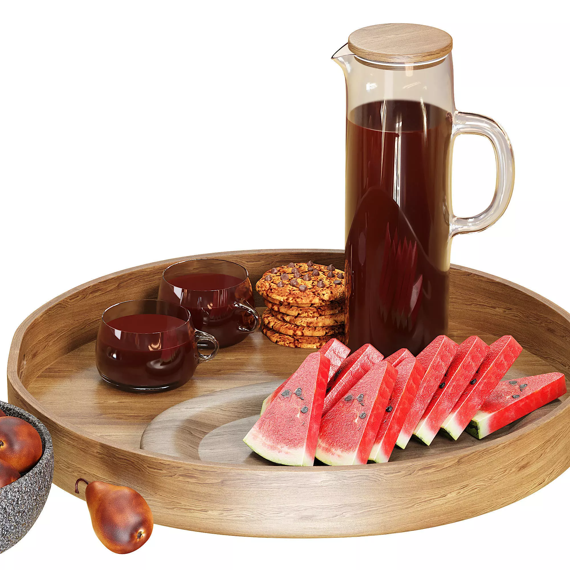 Kitchen set 3D model_3