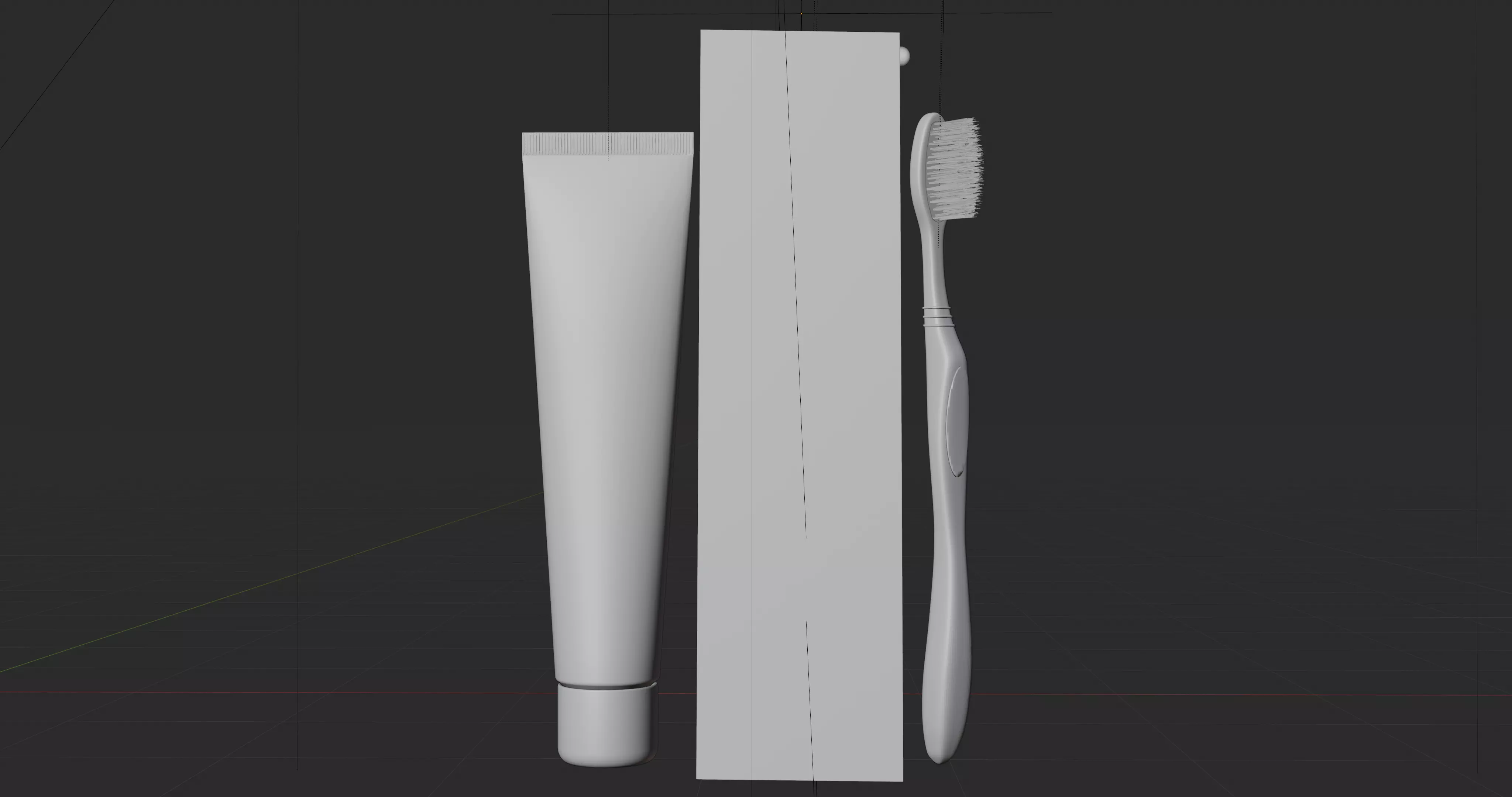 3D Colgate Toothpaste Box Tube and Toothbrush Pack 3D model_9