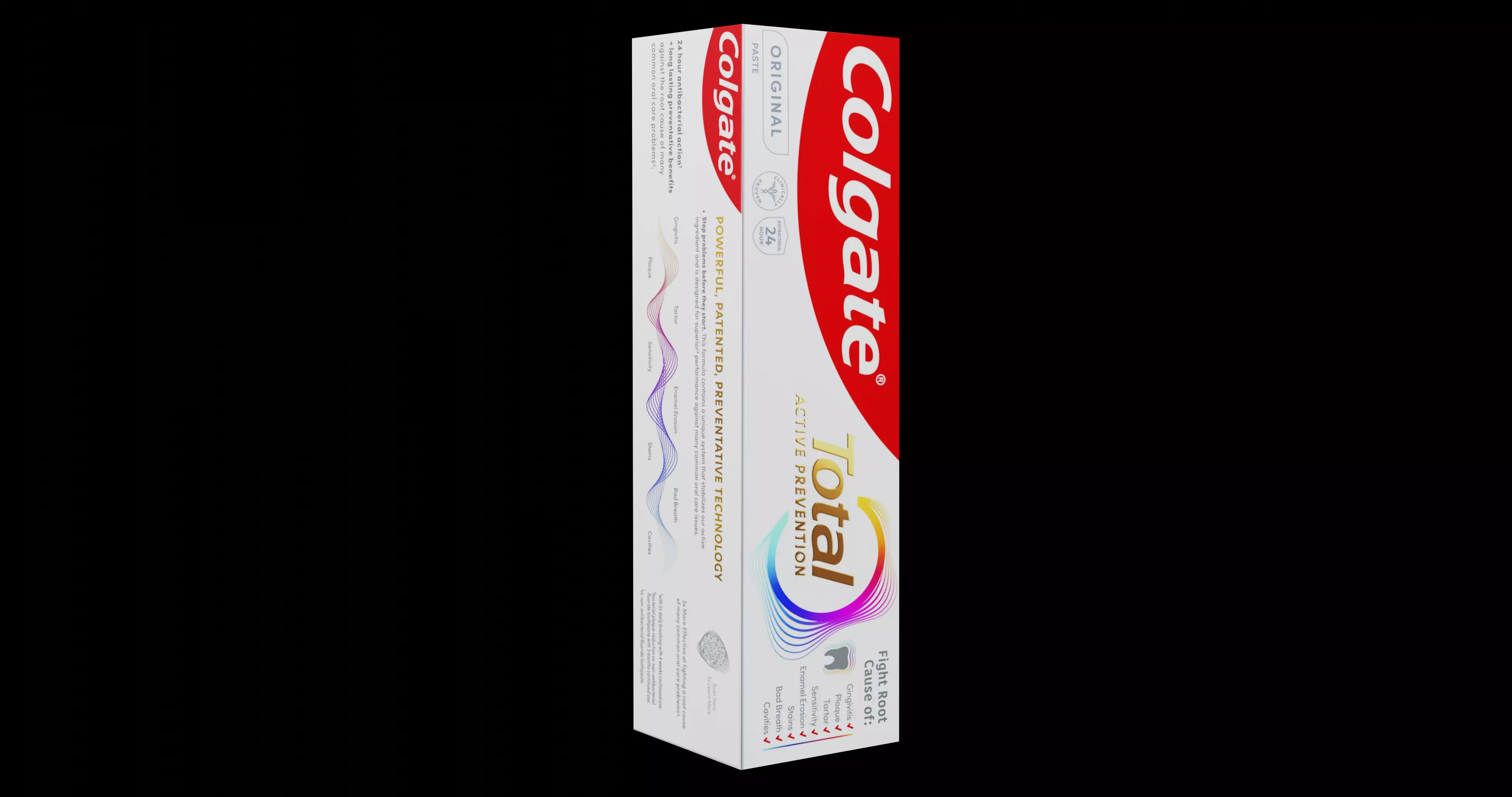 3D Colgate Toothpaste Box Tube and Toothbrush Pack 3D model_7
