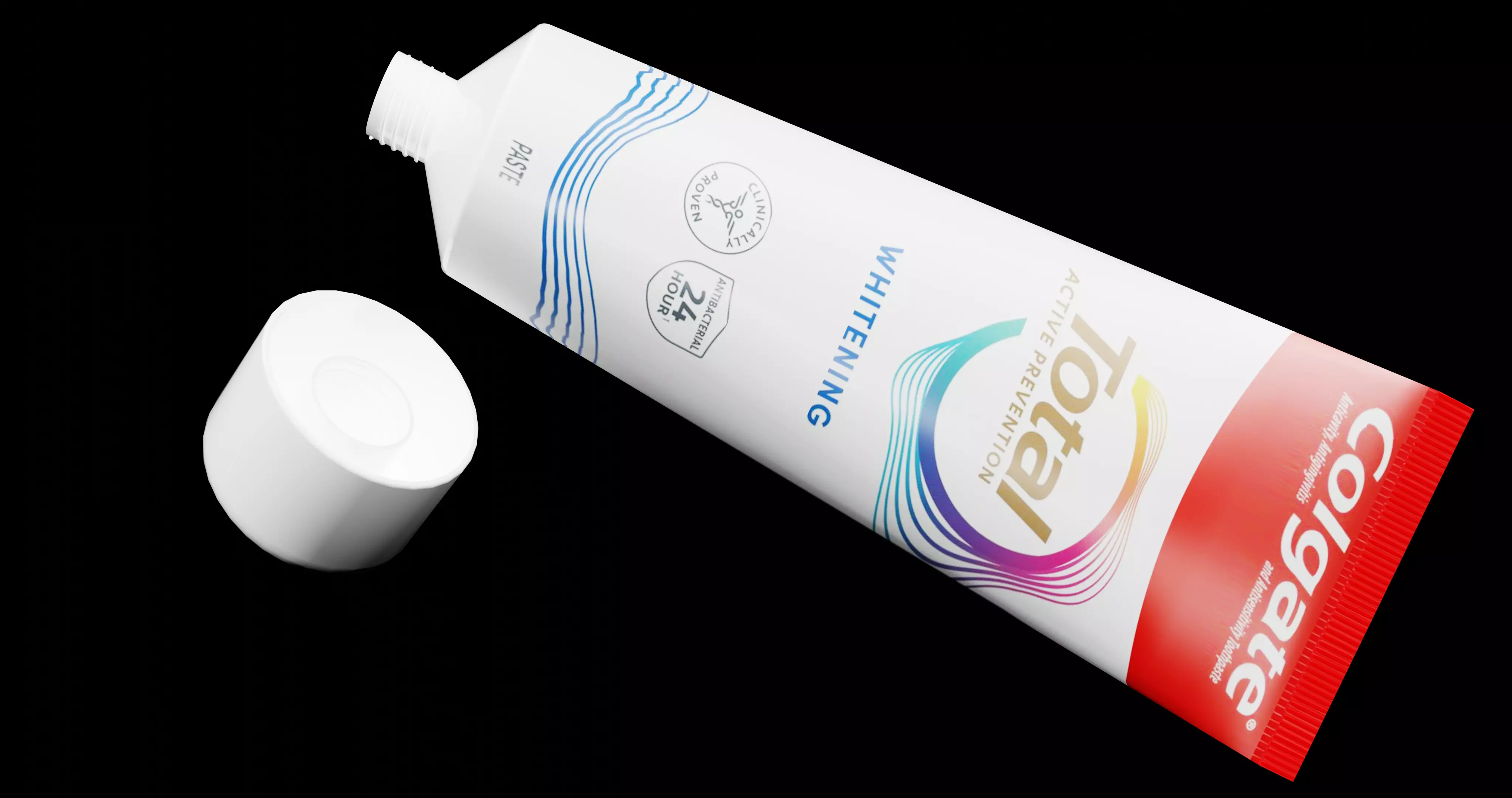 3D Colgate Toothpaste Box Tube and Toothbrush Pack 3D model_5