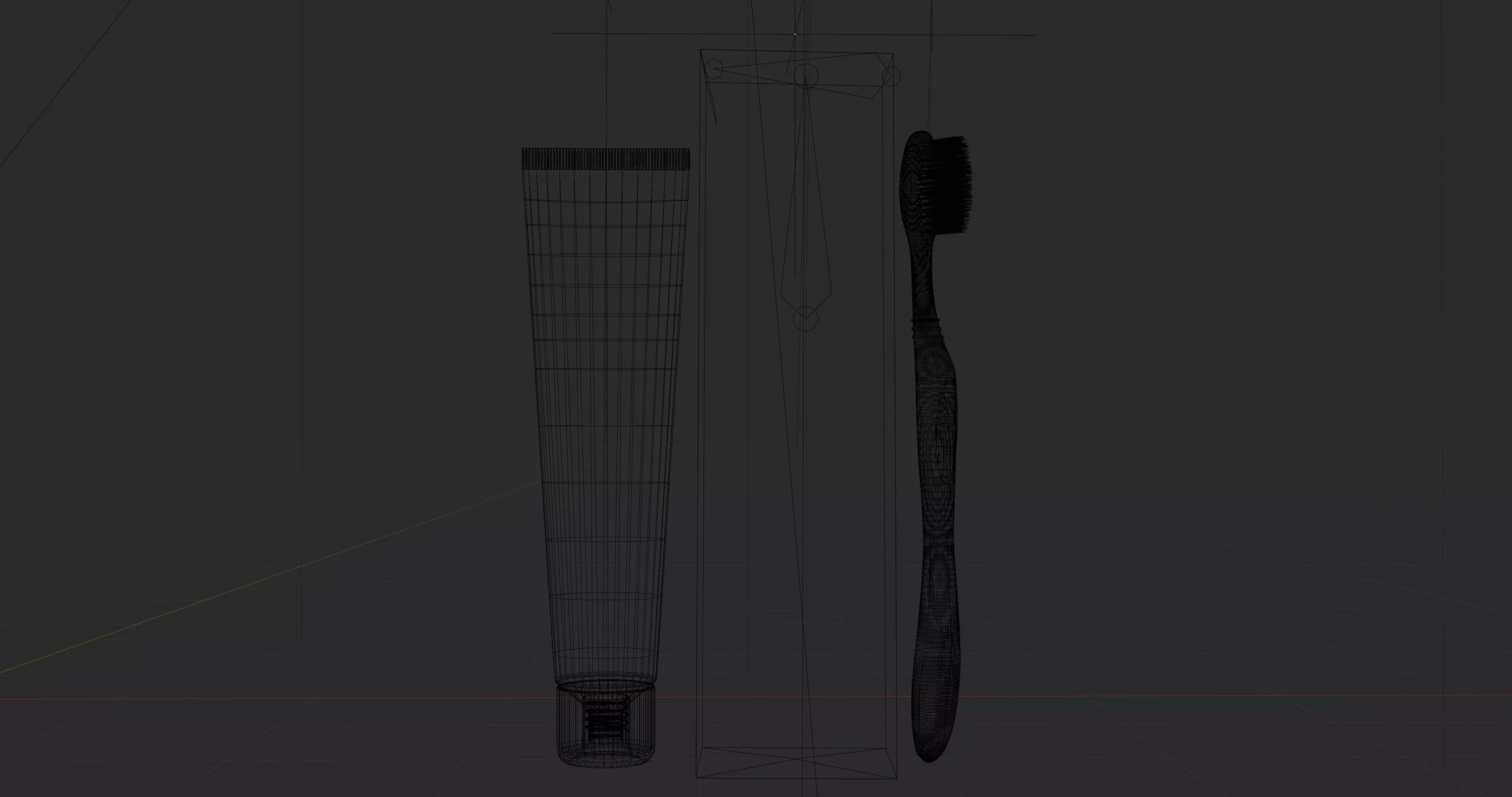 3D Colgate Toothpaste Box Tube and Toothbrush Pack 3D model_10