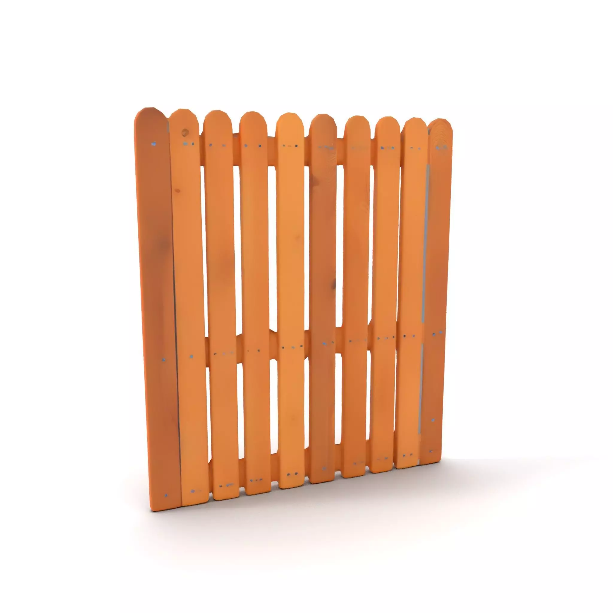 Classic Wooden Fence model pack Low-poly 3D model_23