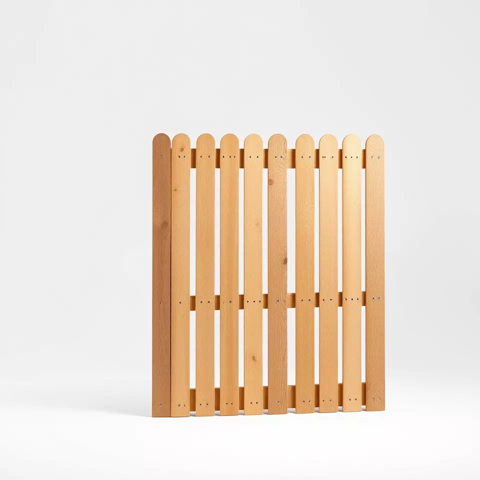 Classic Wooden Fence model pack Low-poly 3D model_3