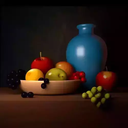 Still Life study in Maya