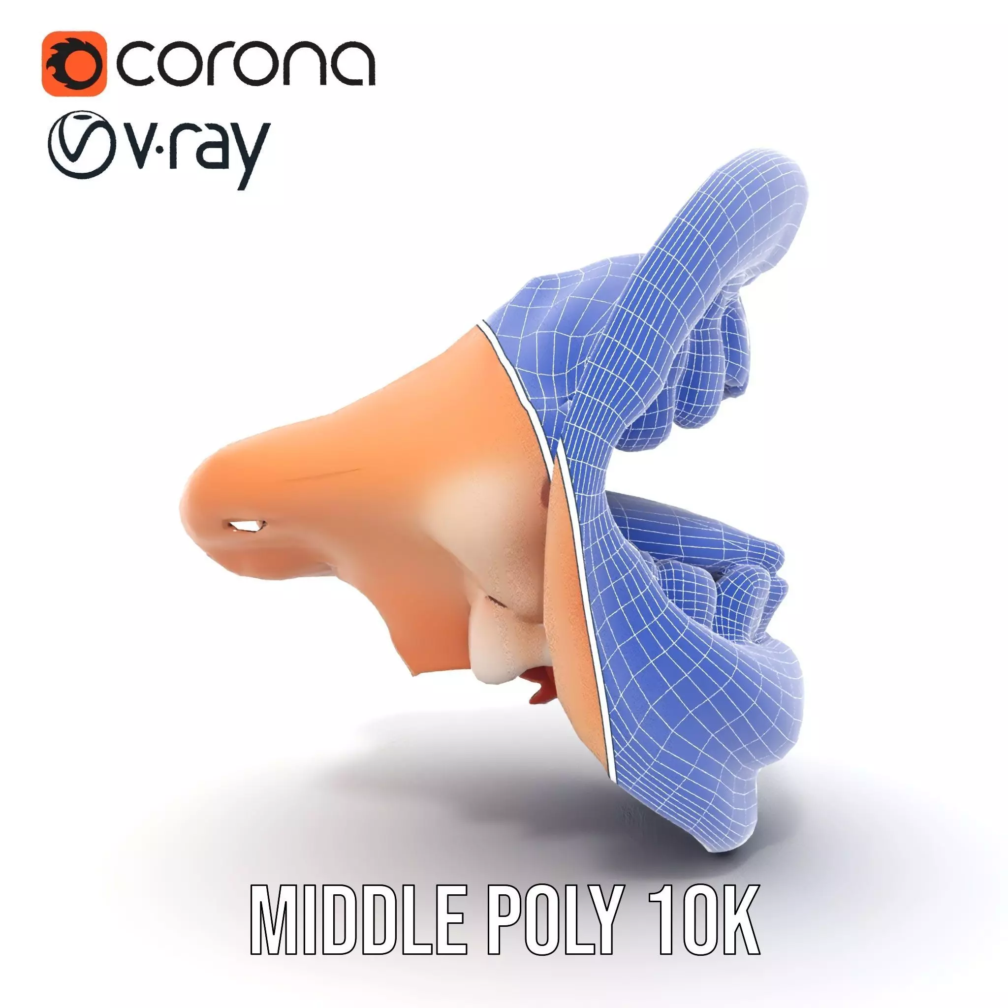 Realistic Open Mouth model pack Low-poly 3D model_22