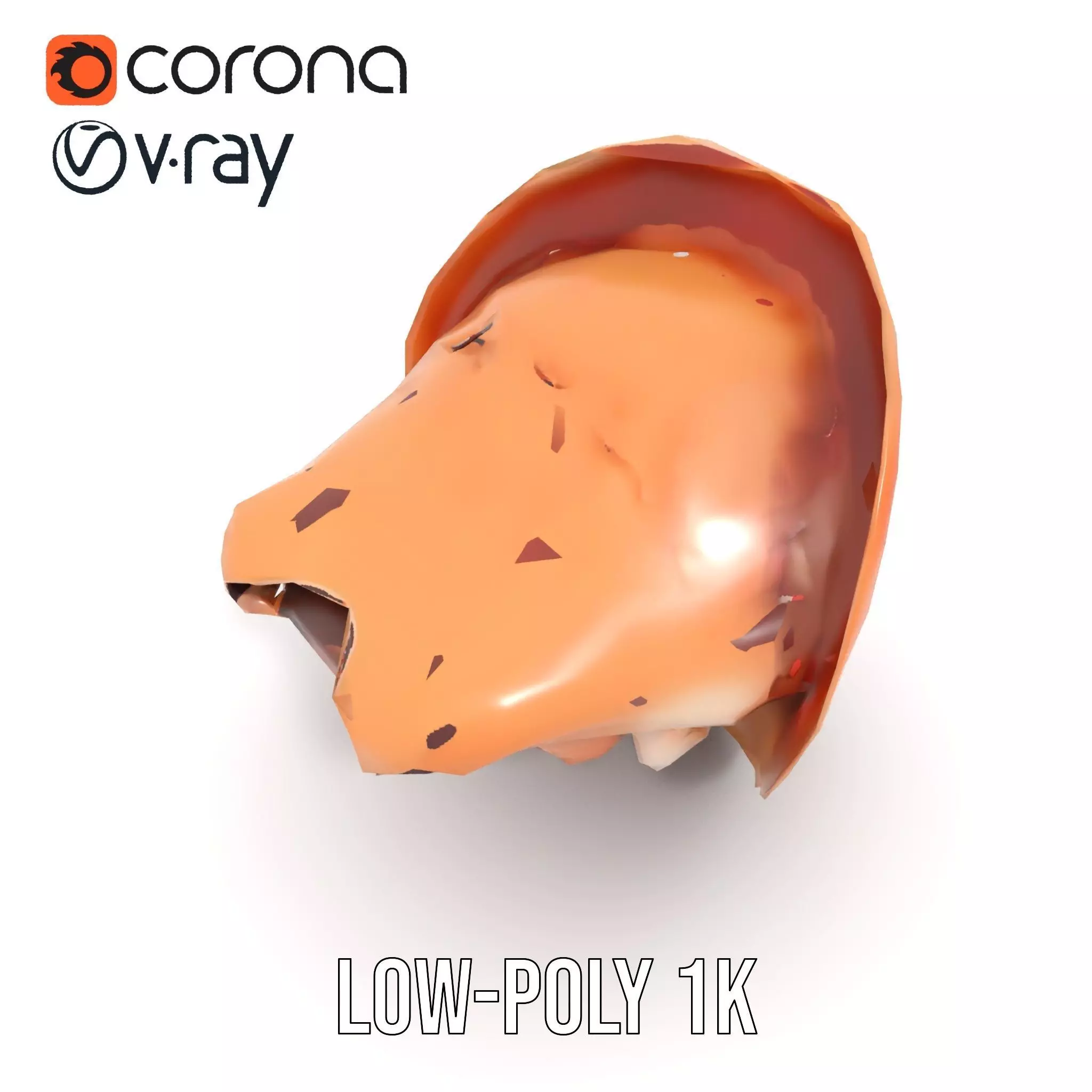 Realistic Open Mouth model pack Low-poly 3D model_23