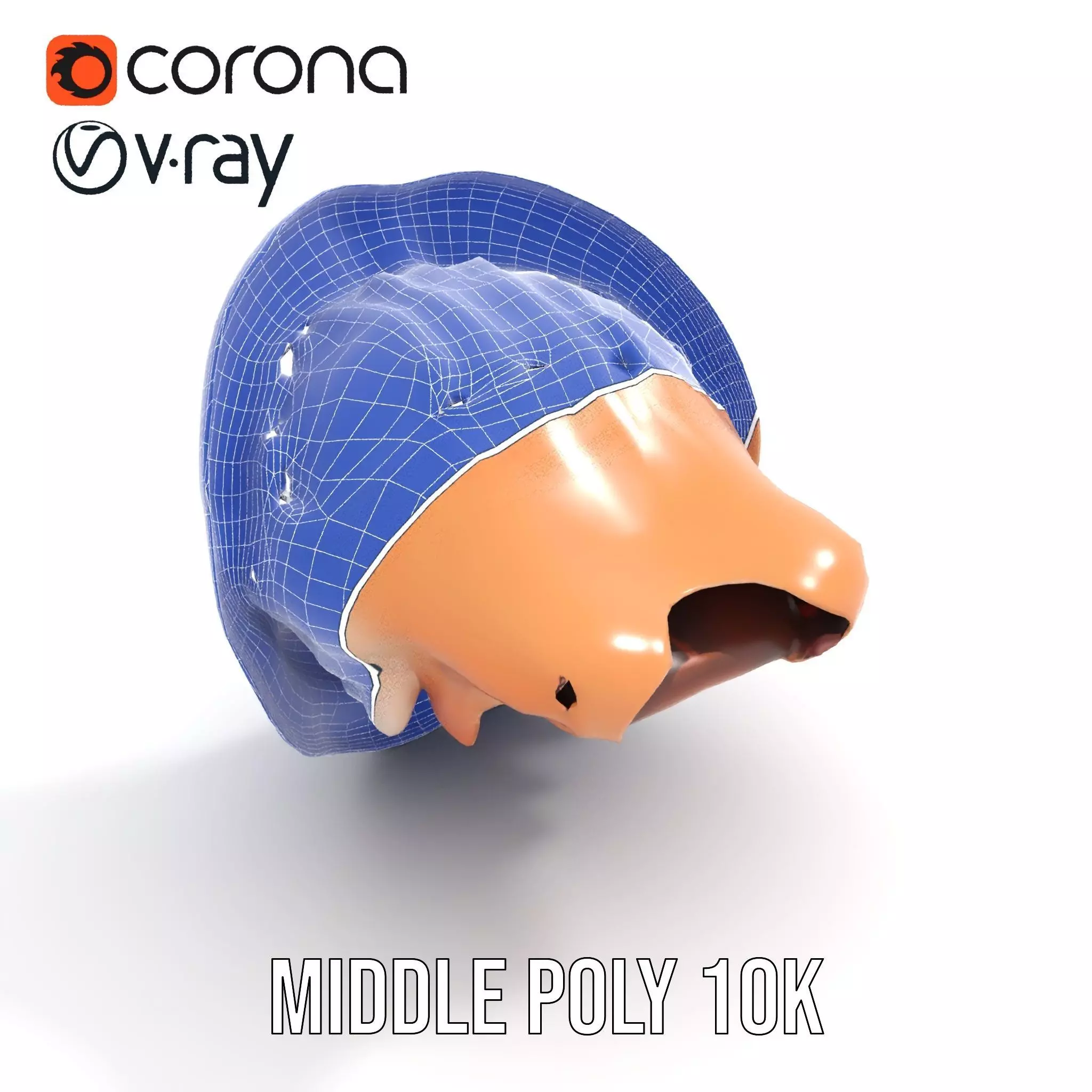 Realistic Open Mouth model pack Low-poly 3D model_30