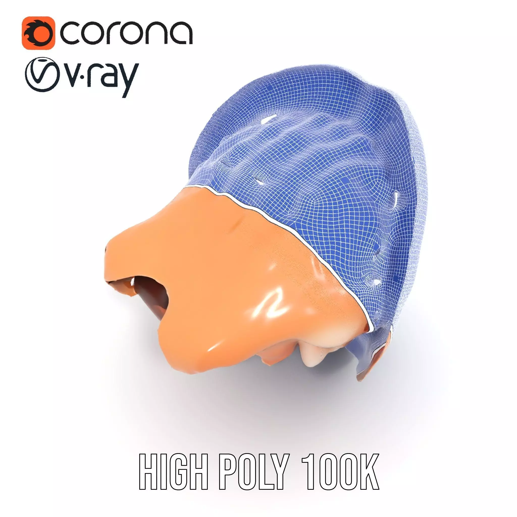 Realistic Open Mouth model pack Low-poly 3D model_35