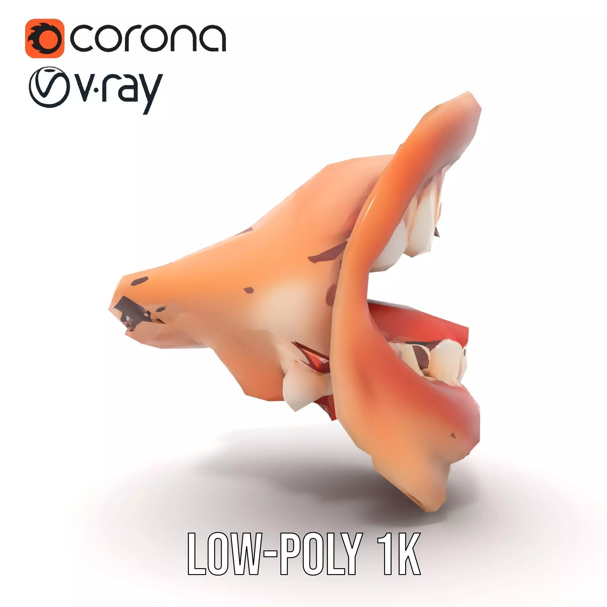 Realistic Open Mouth model pack Low-poly 3D model_26