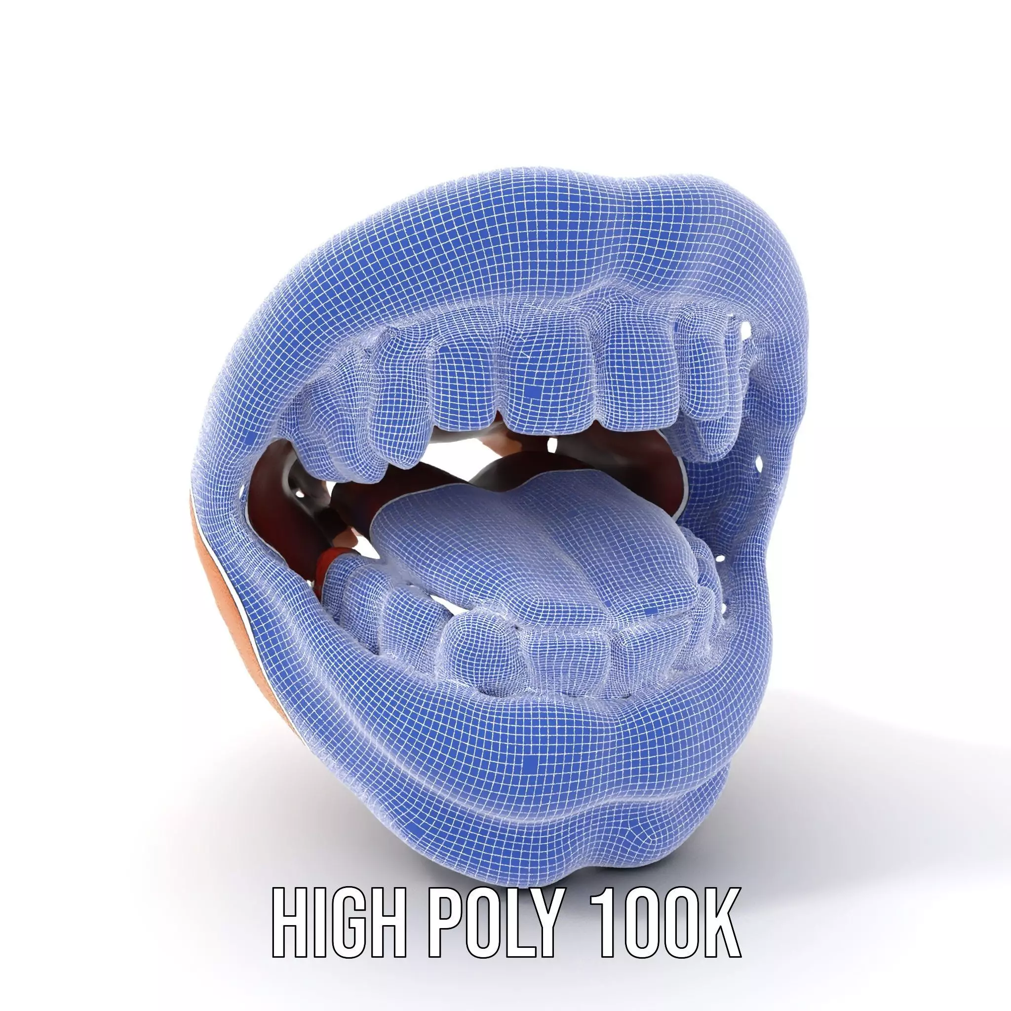 Realistic Open Mouth model pack Low-poly 3D model_5