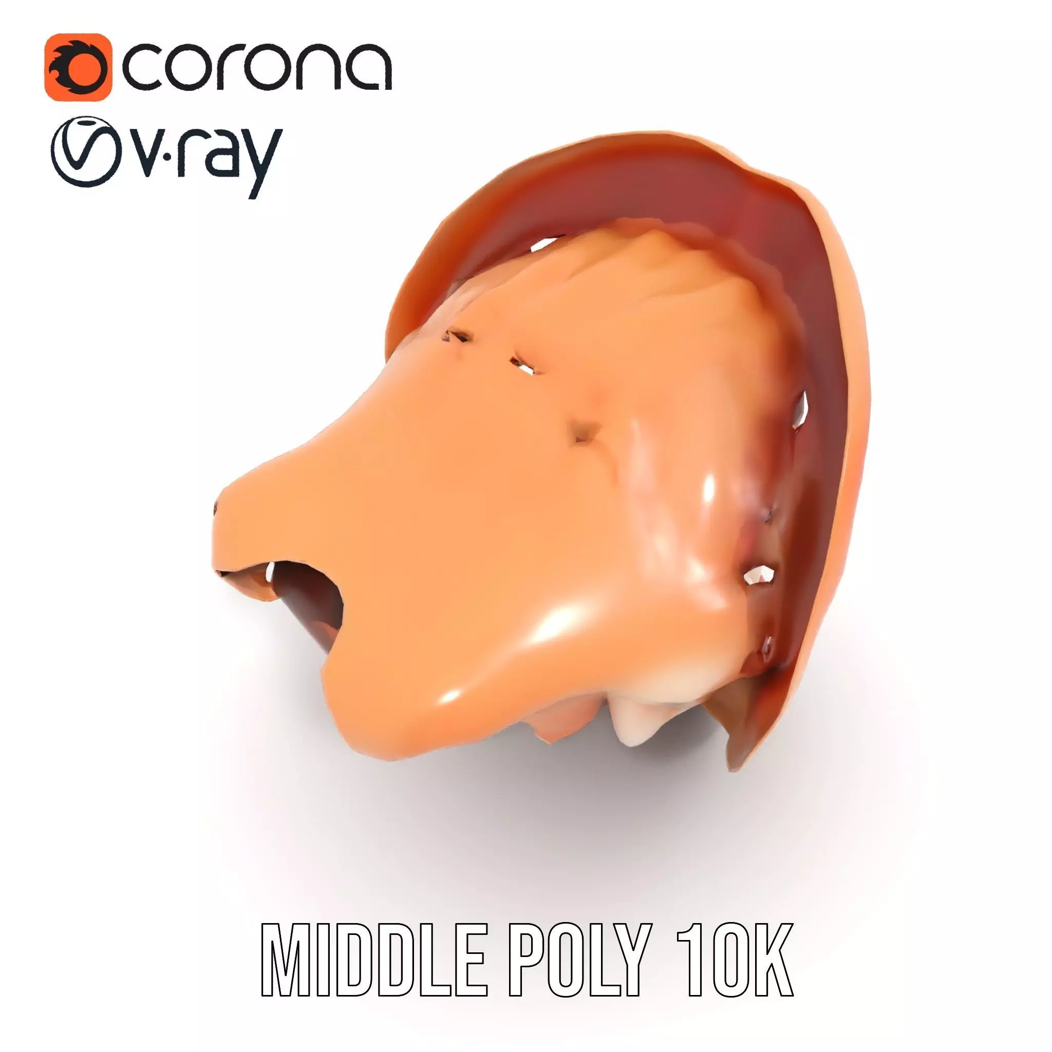 Realistic Open Mouth model pack Low-poly 3D model_16