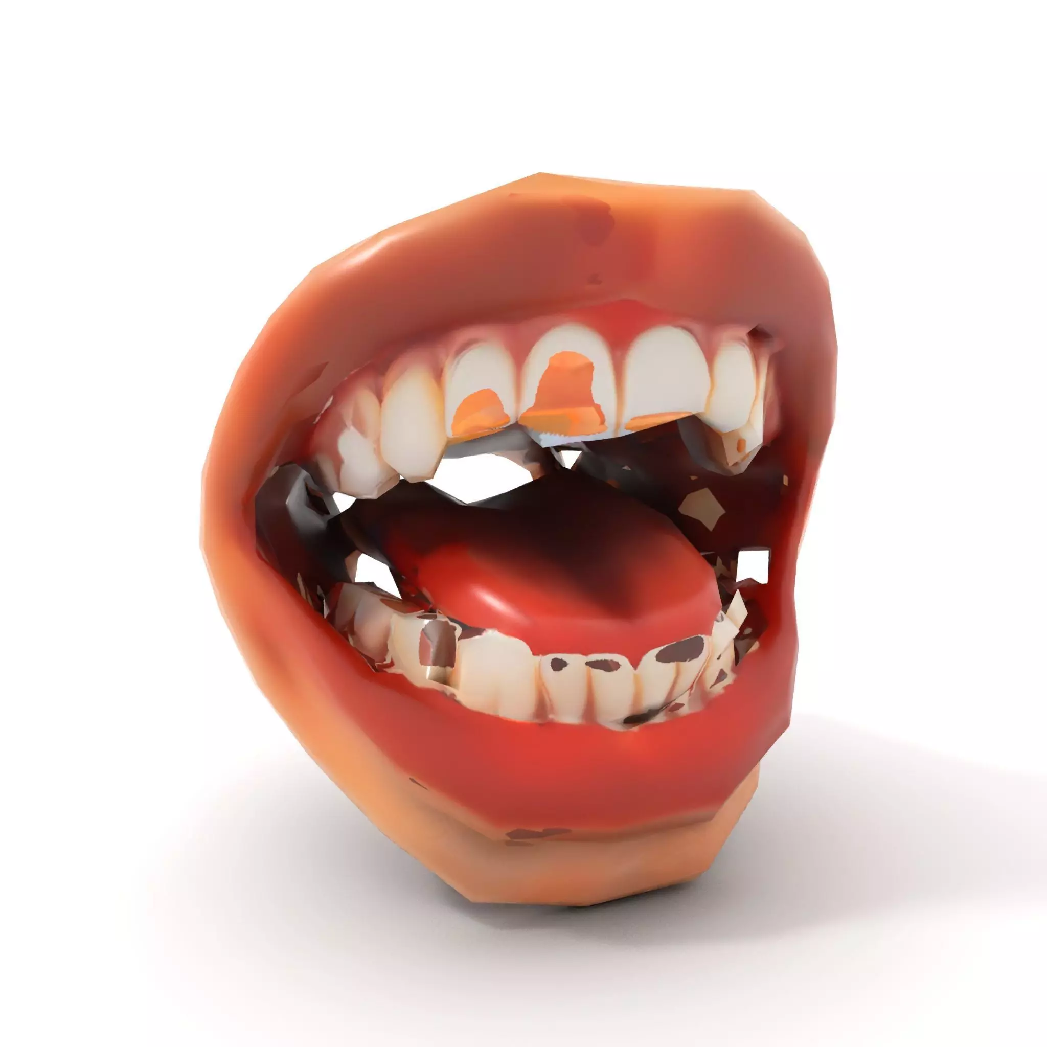 Realistic Open Mouth model pack Low-poly 3D model_8