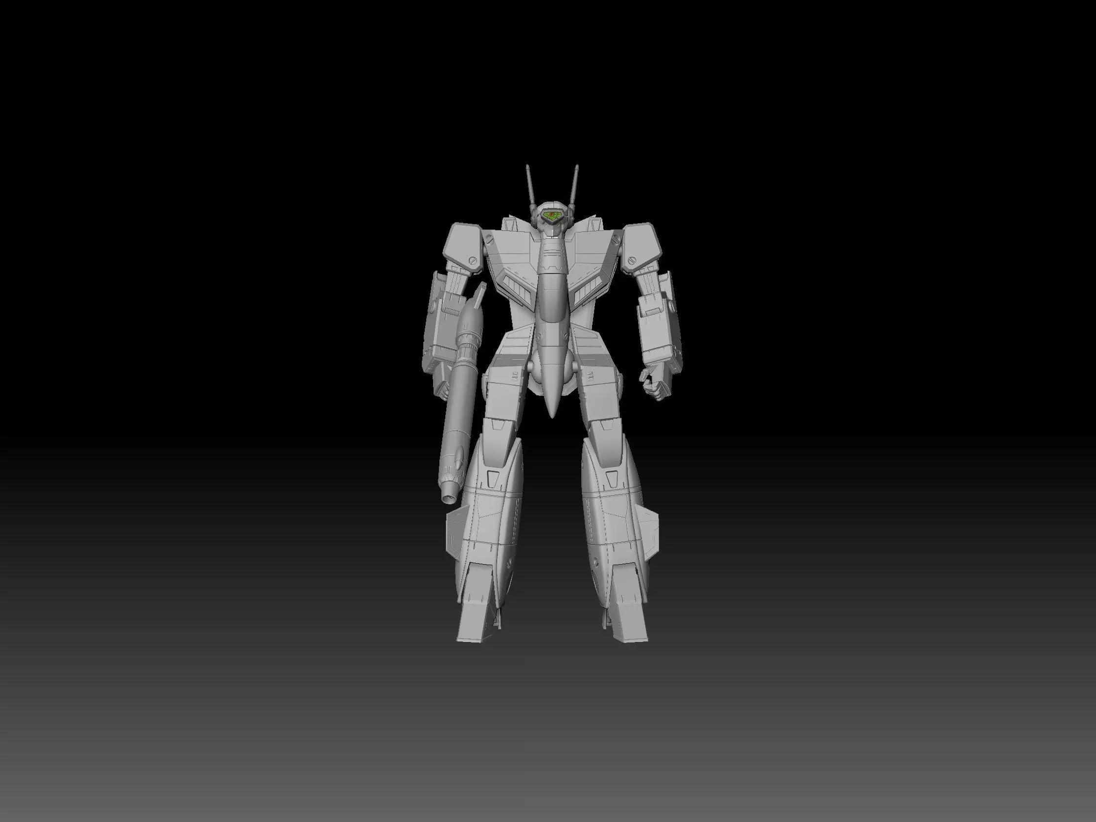 Macross VF-1J Valkyrie Battloid 3D print model_22