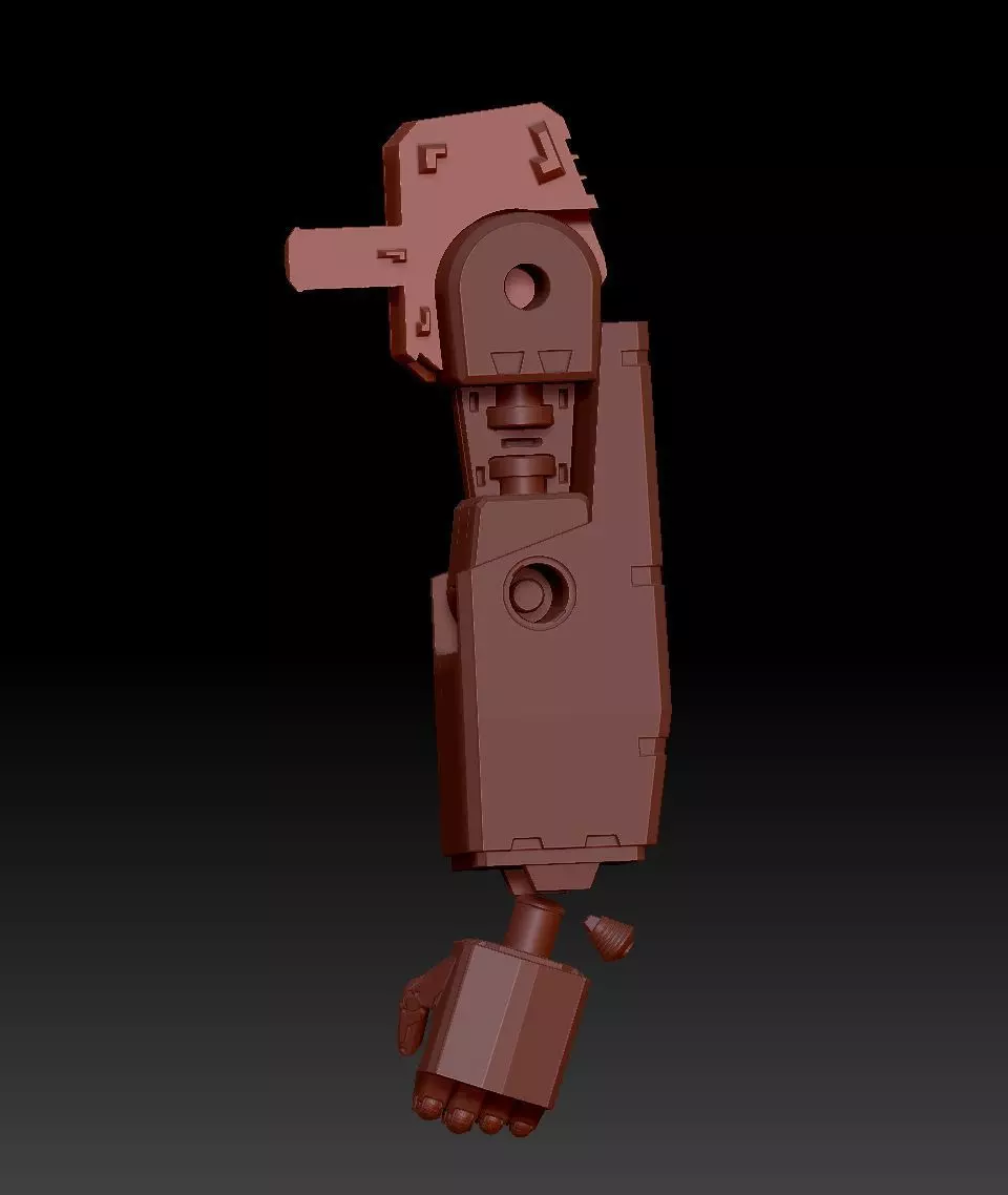 Macross VF-1J Valkyrie Battloid 3D print model_36