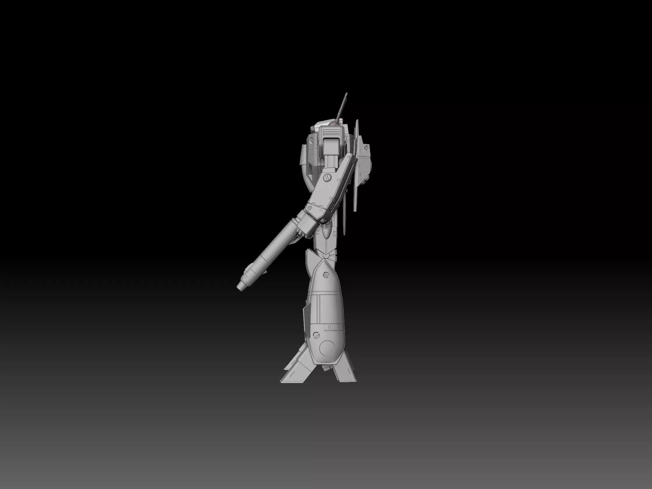 Macross VF-1J Valkyrie Battloid 3D print model_23