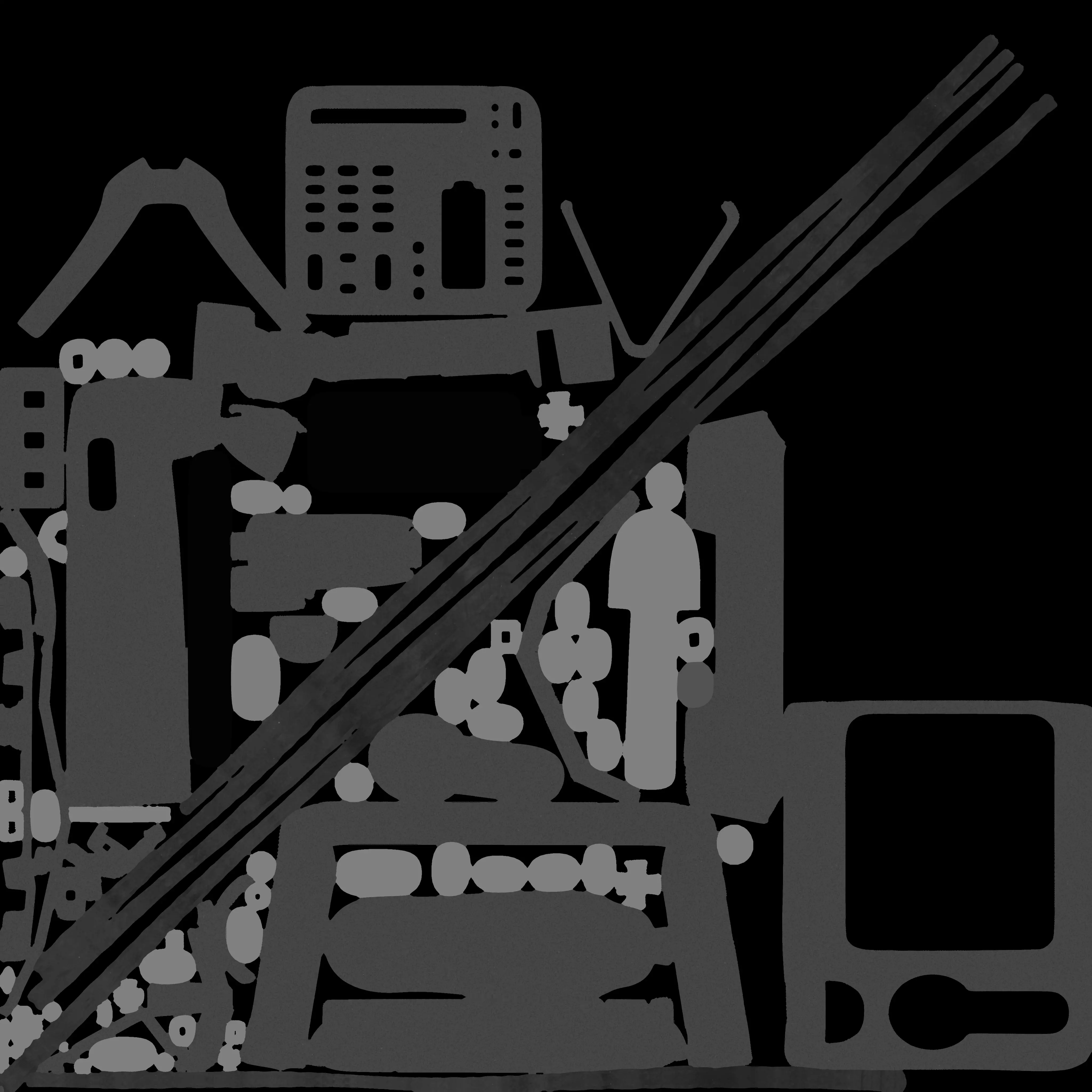 Office Phone 3D model_22