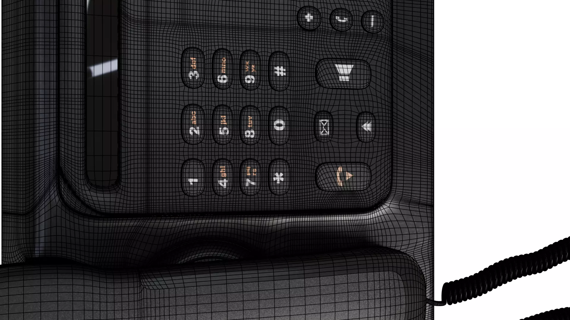 Office Phone 3D model_3