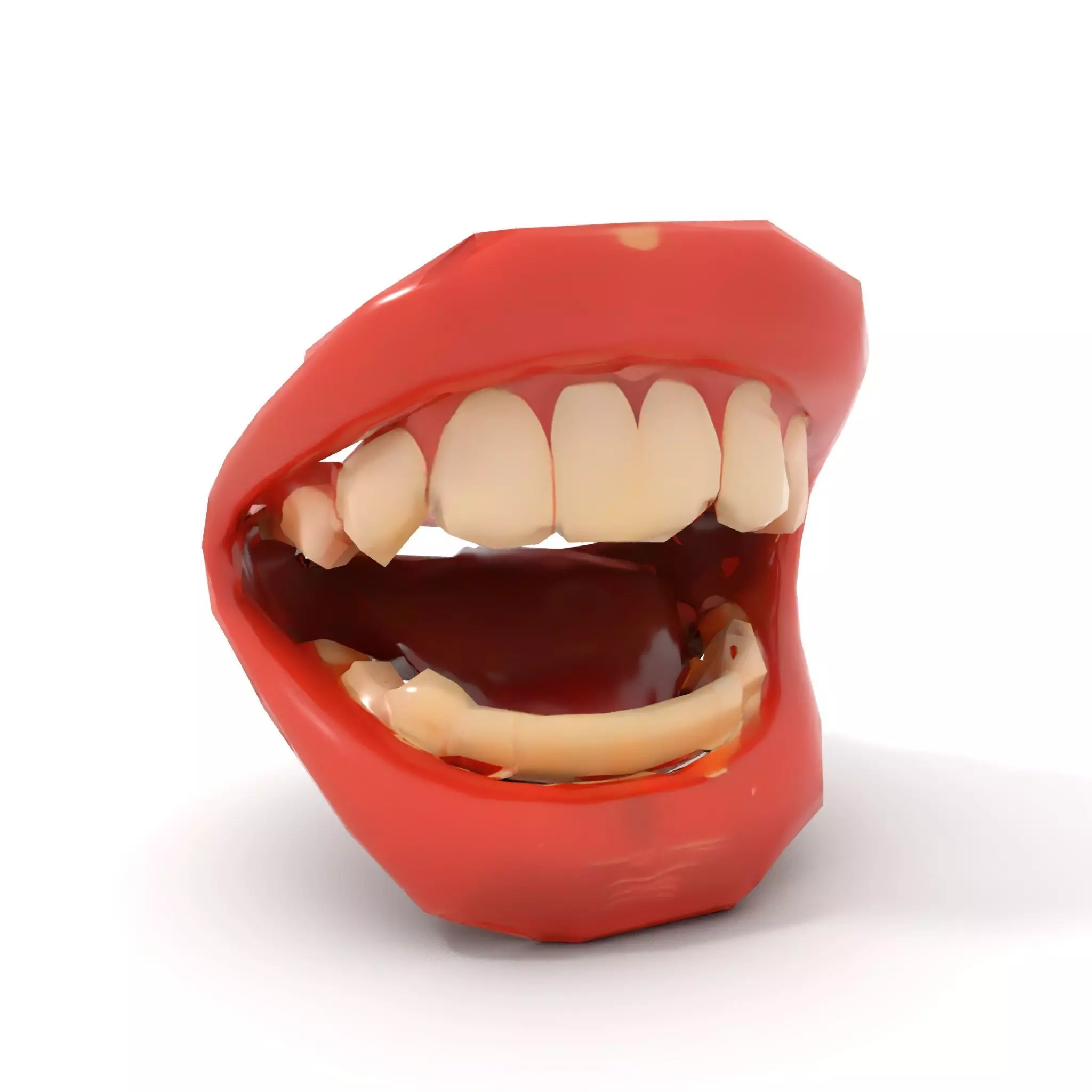 Realistic Human Mouth model pack Low-poly 3D model_8