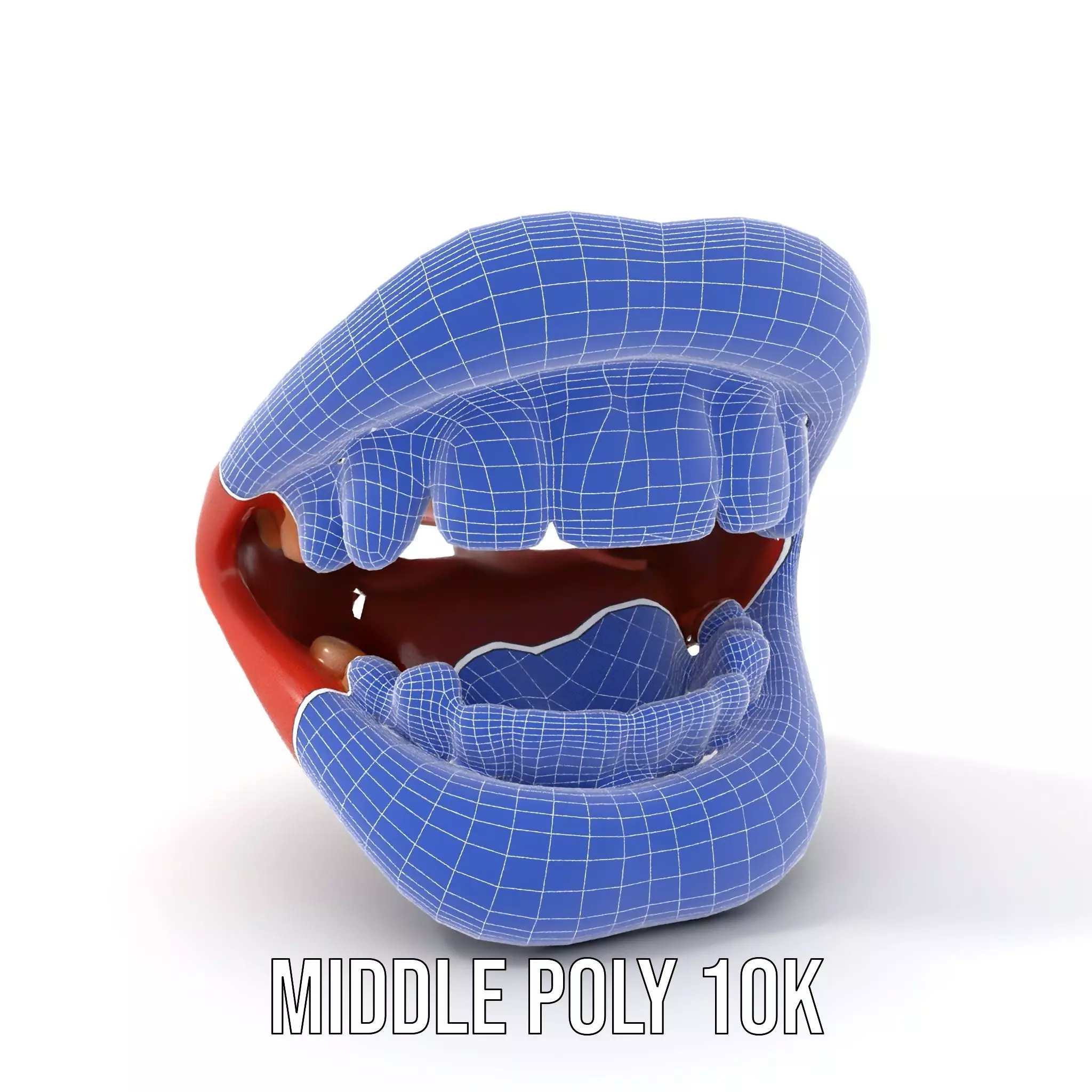 Realistic Human Mouth model pack Low-poly 3D model_19