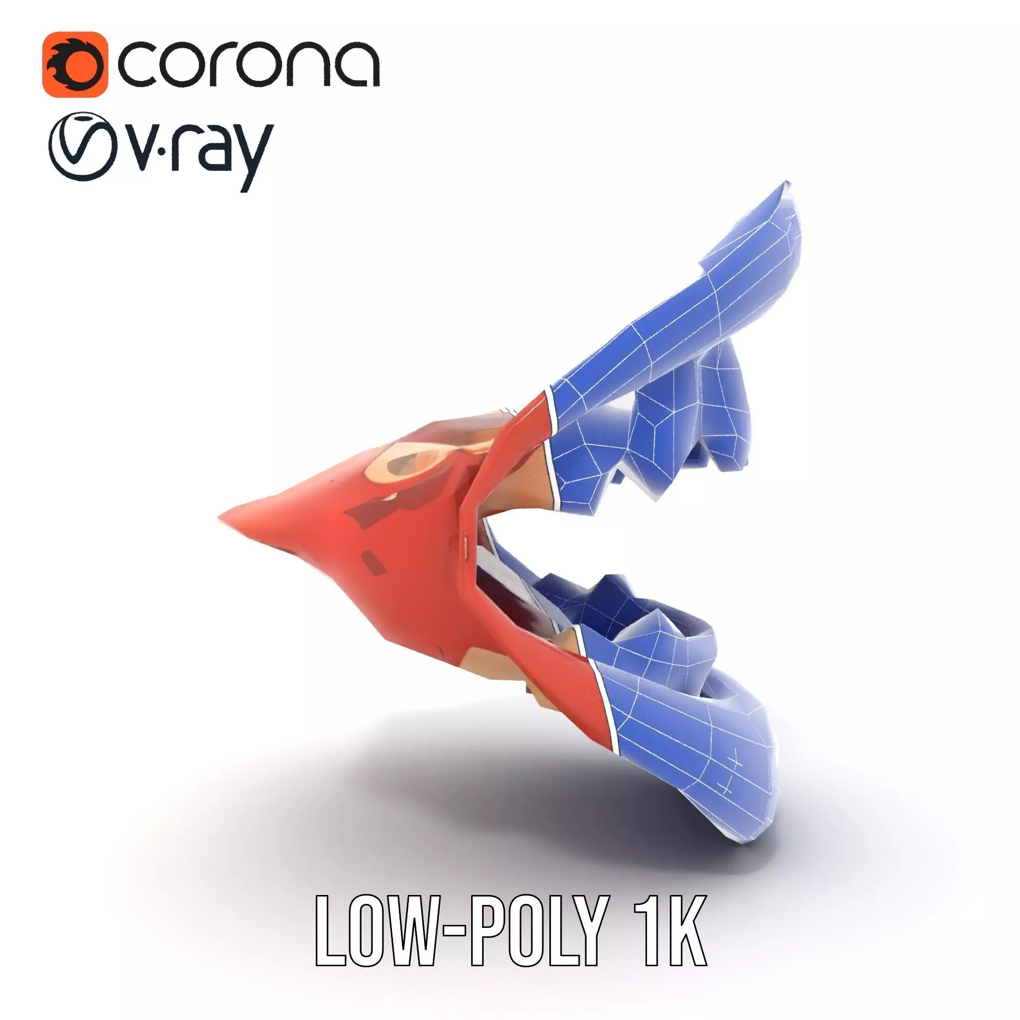 Realistic Human Mouth model pack Low-poly 3D model_31