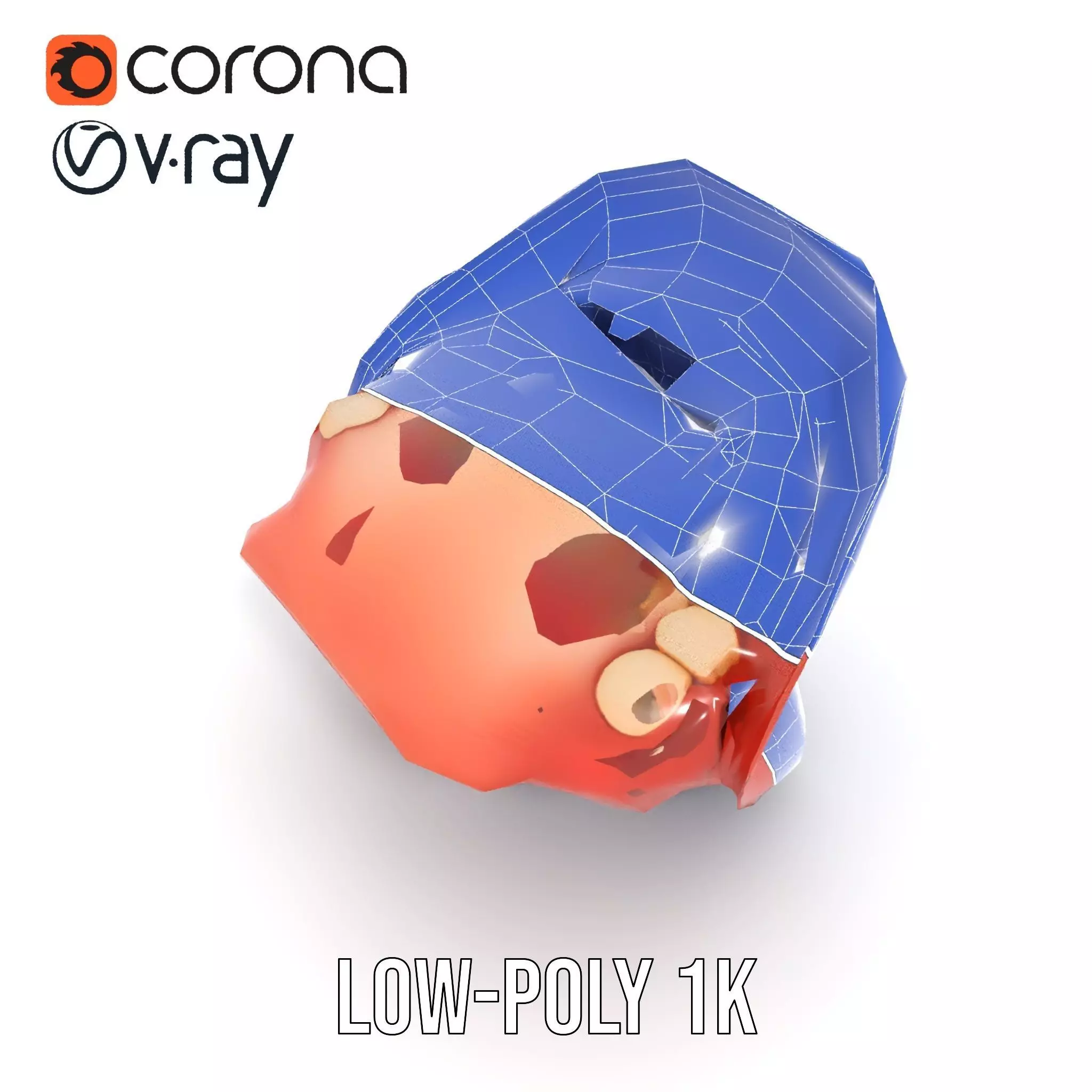 Realistic Human Mouth model pack Low-poly 3D model_18