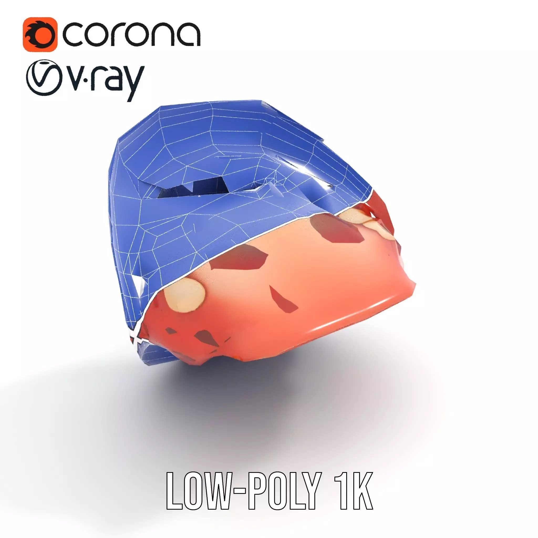 Realistic Human Mouth model pack Low-poly 3D model_26